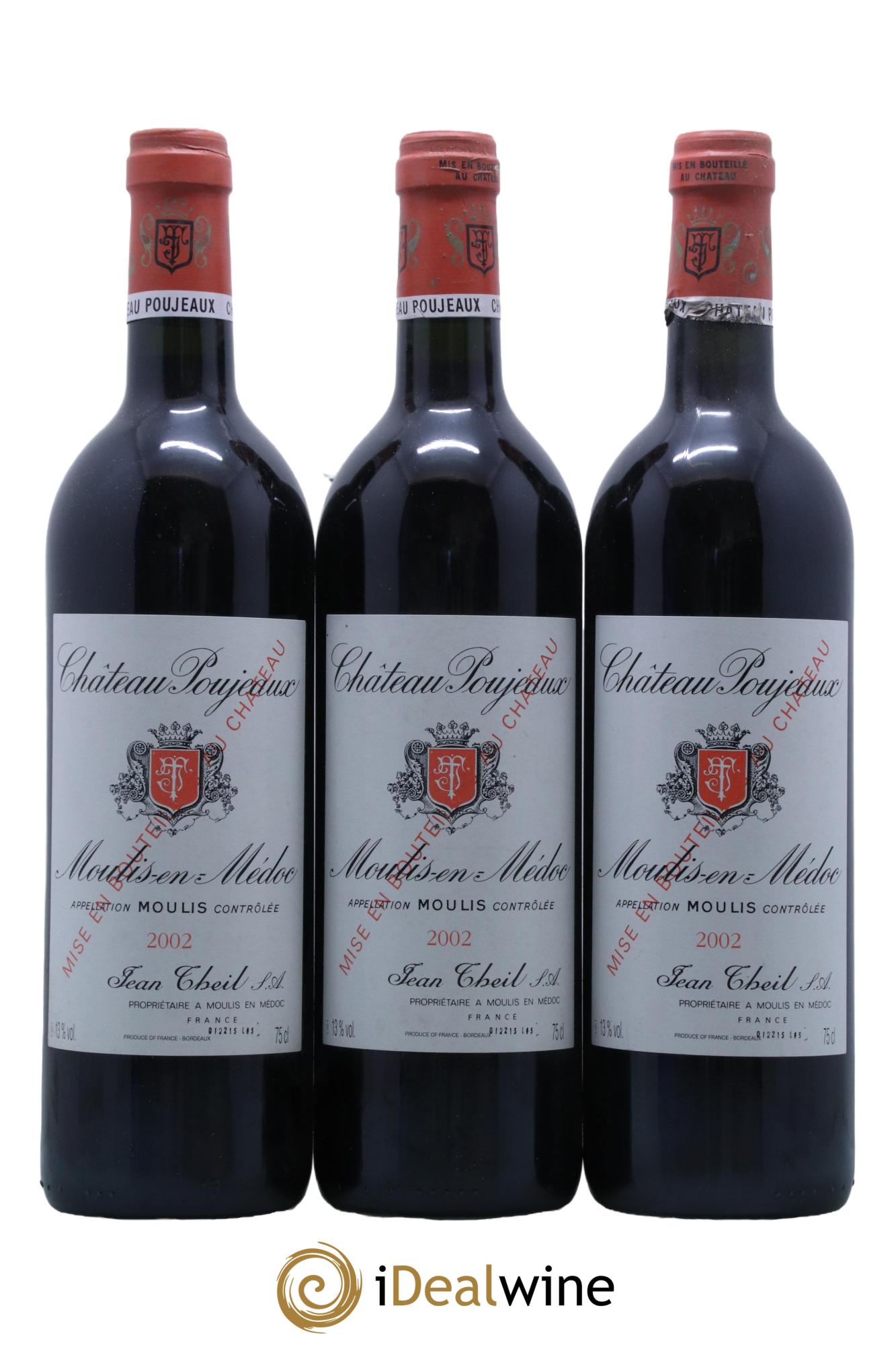 Château Poujeaux 2002 - Lot de 12 bouteilles - 1
