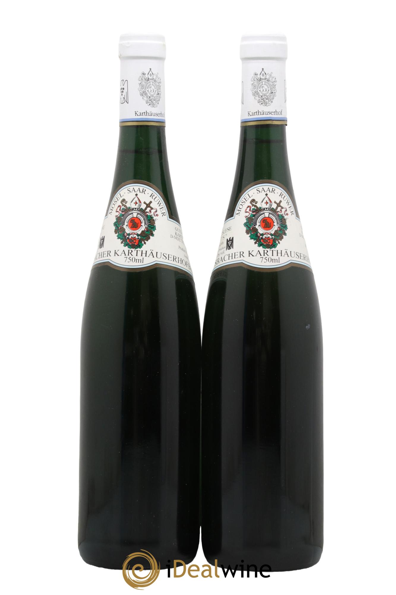 Allemagne Mosel-Saar Karthäuserhofberg Auslese S Trocken Karthäuserhof 2005 - Lot de 2 bouteilles - 0