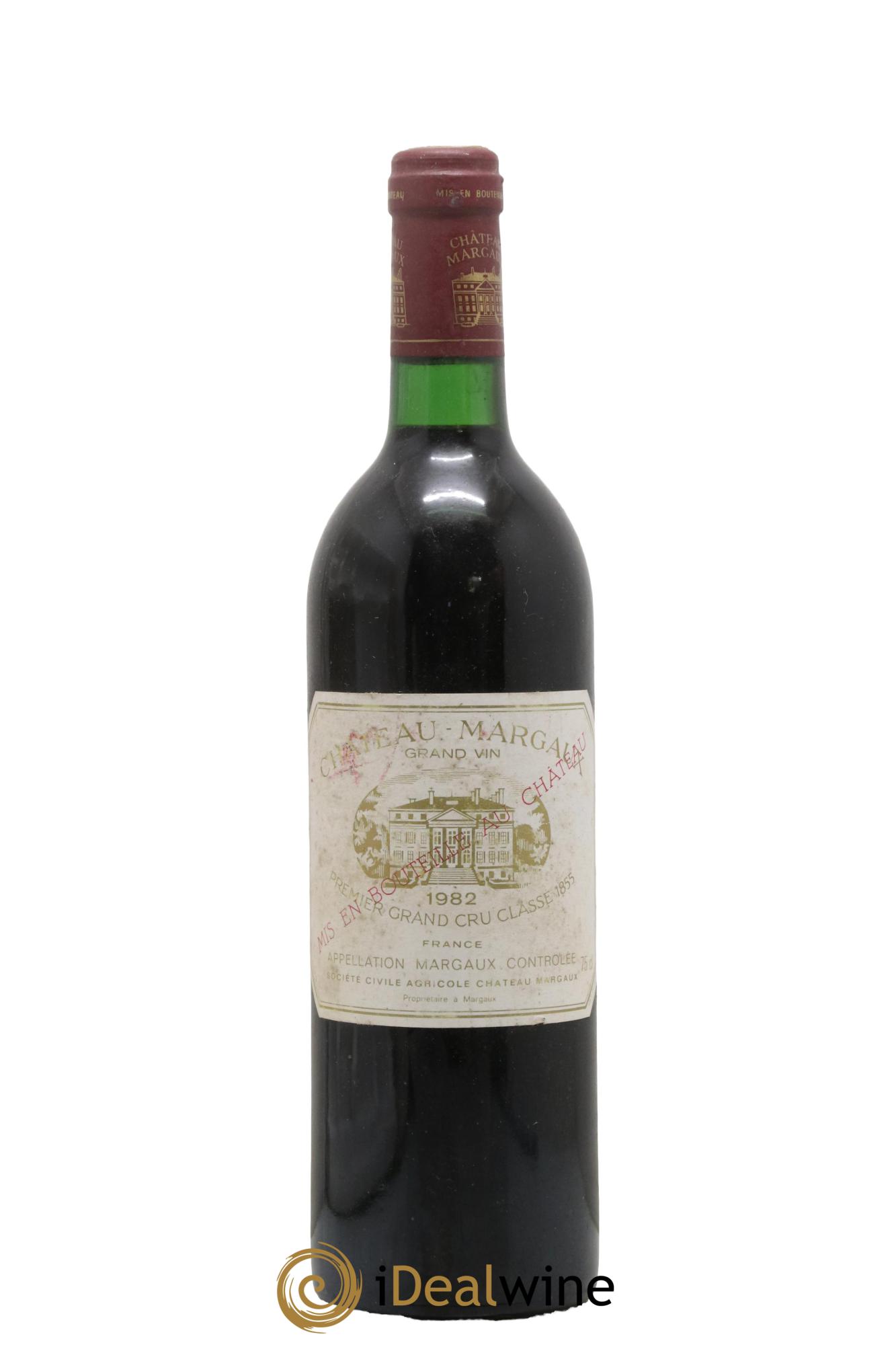 Château Margaux 1er Grand Cru Classé 1982 - Lot de 1 bouteille - 0