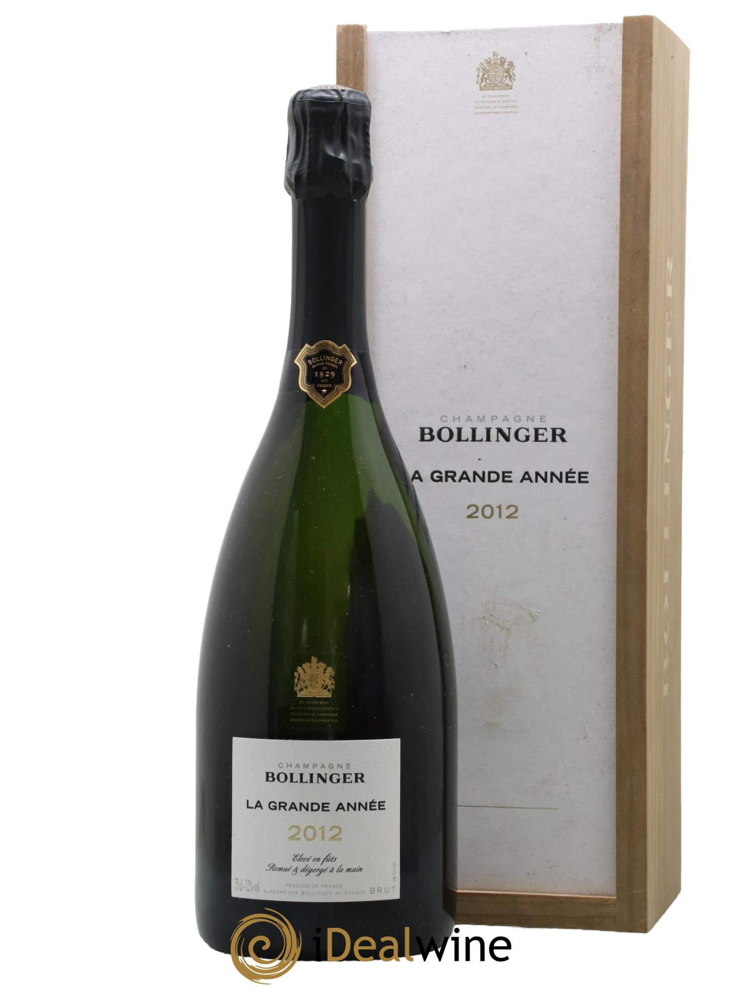 La Grande Année Brut Bollinger 2012 - Lot de 1 bouteille - 0