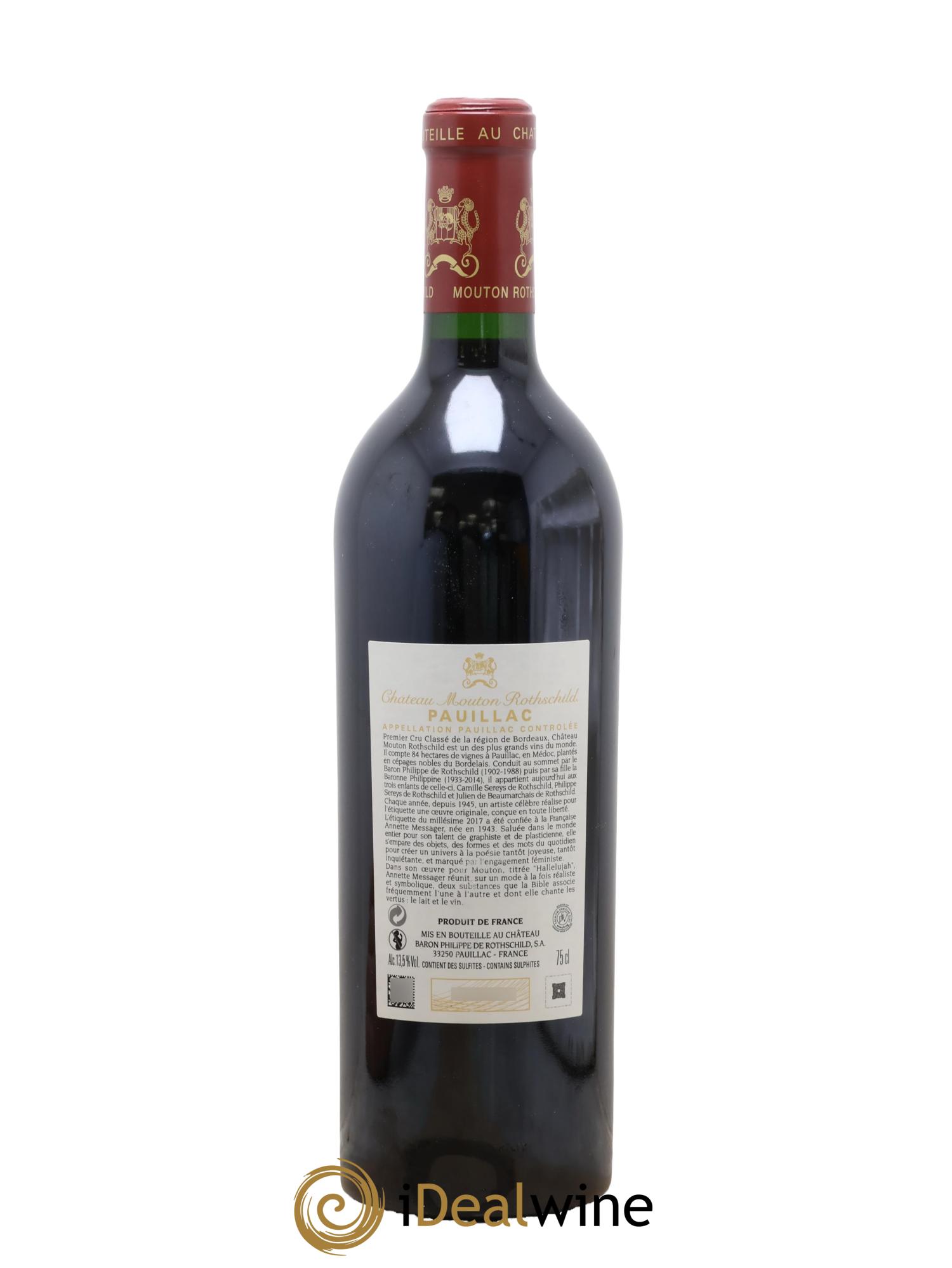 Château Mouton Rothschild 1er Grand Cru Classé 2017 - Posten von 1 Flasche - 1