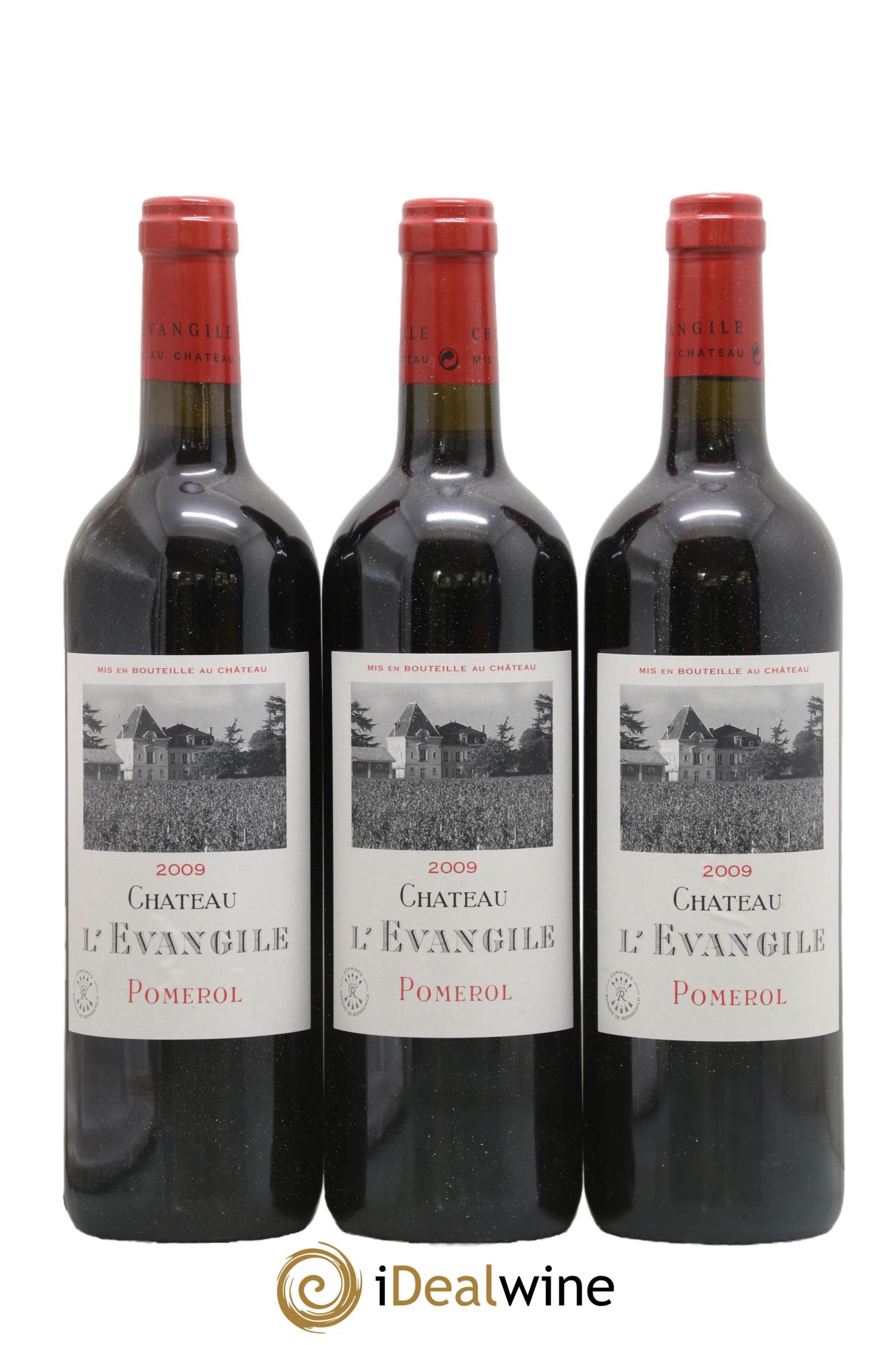 Château l' Évangile 2009 - Lotto di 3 bottiglie - 0