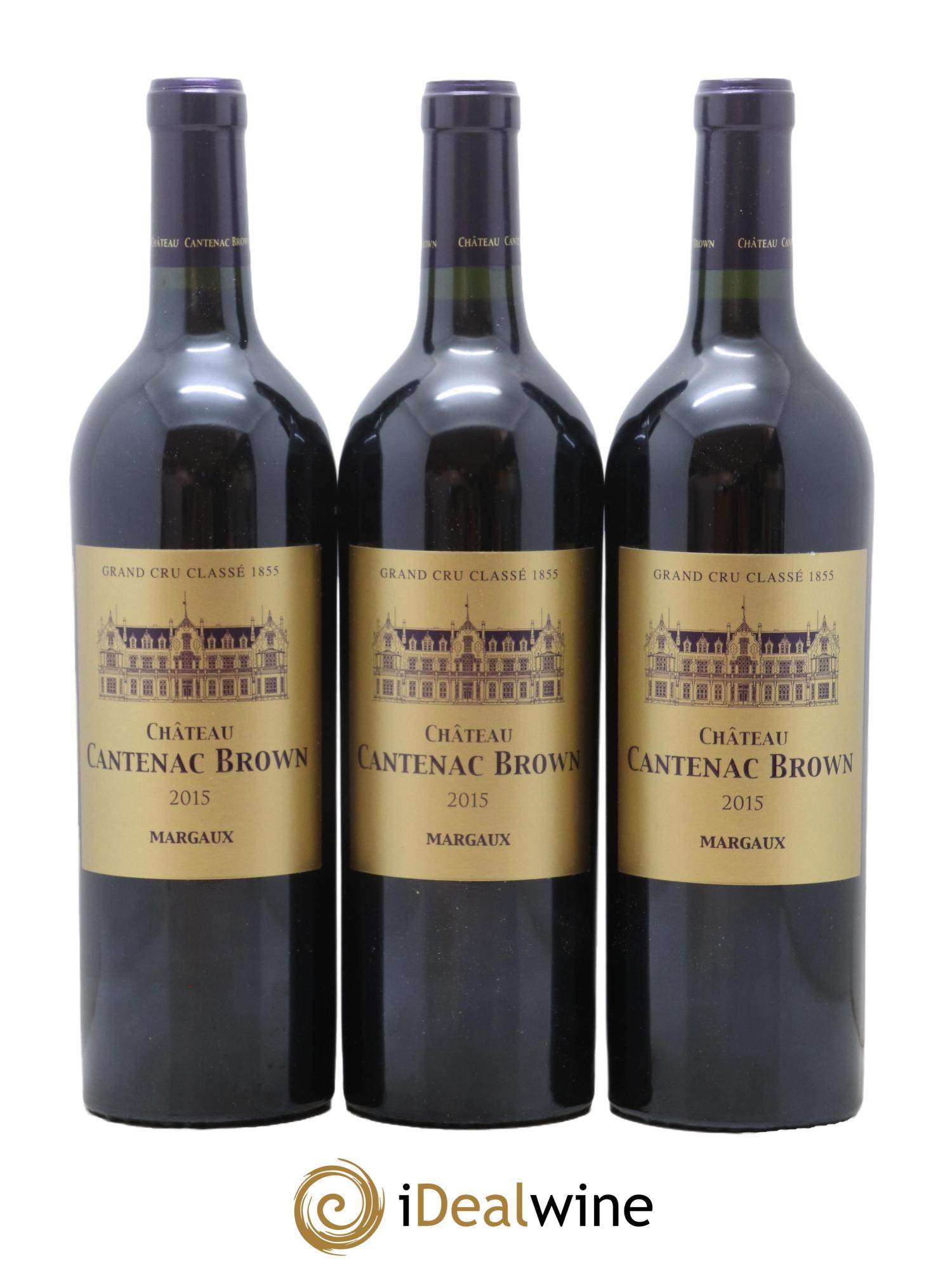 Château Cantenac Brown 3ème Grand Cru Classé  2015 - Posten von 6 Flaschen - 2