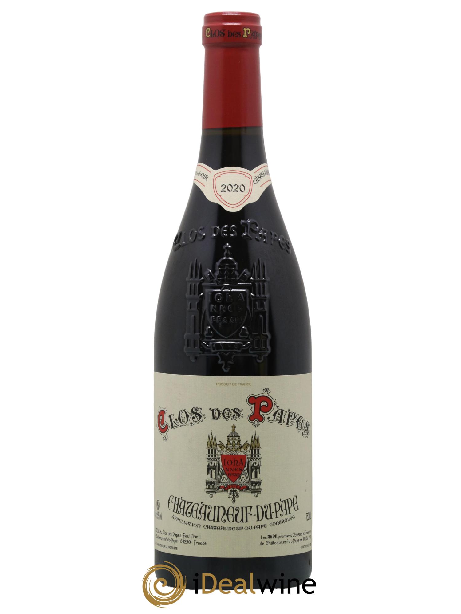 Châteauneuf-du-Pape Clos des Papes - Paul Avril 2020 - Lot de 1 bouteille - 0