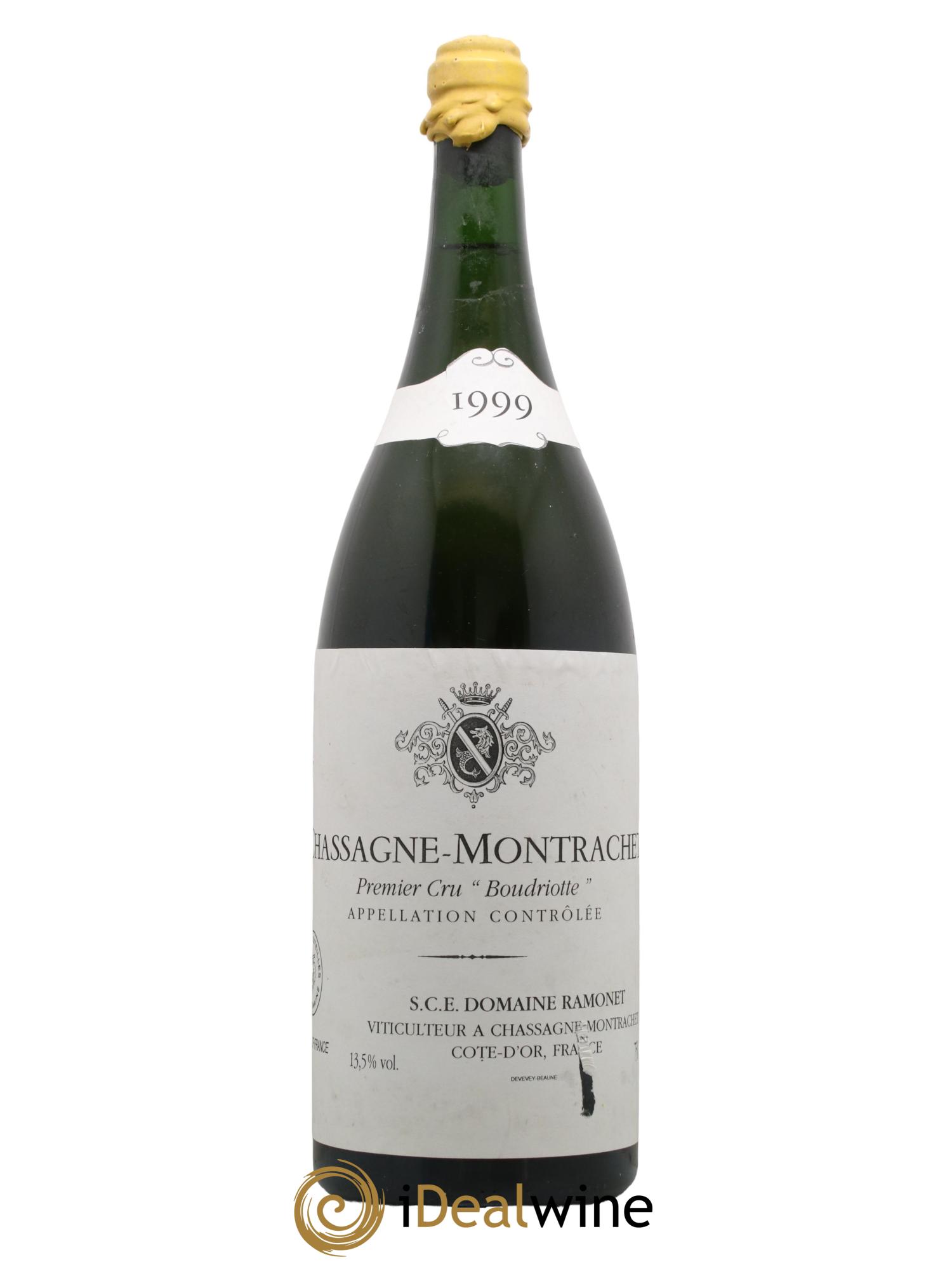 Chassagne-Montrachet 1er Cru Boudriotte Ramonet (Domaine) 1999 - Lot de 1 double magnum - 0