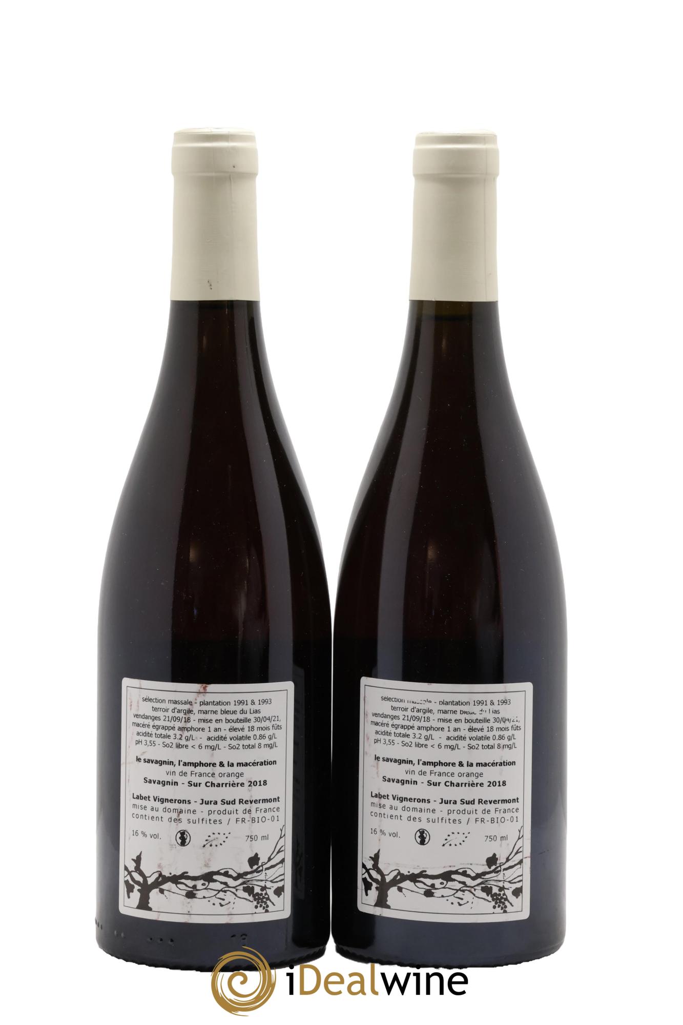 Vin de France Macération Sur Charrière Romain - Julien - Charline Labet 2018 - Lot of 2 bottles - 1