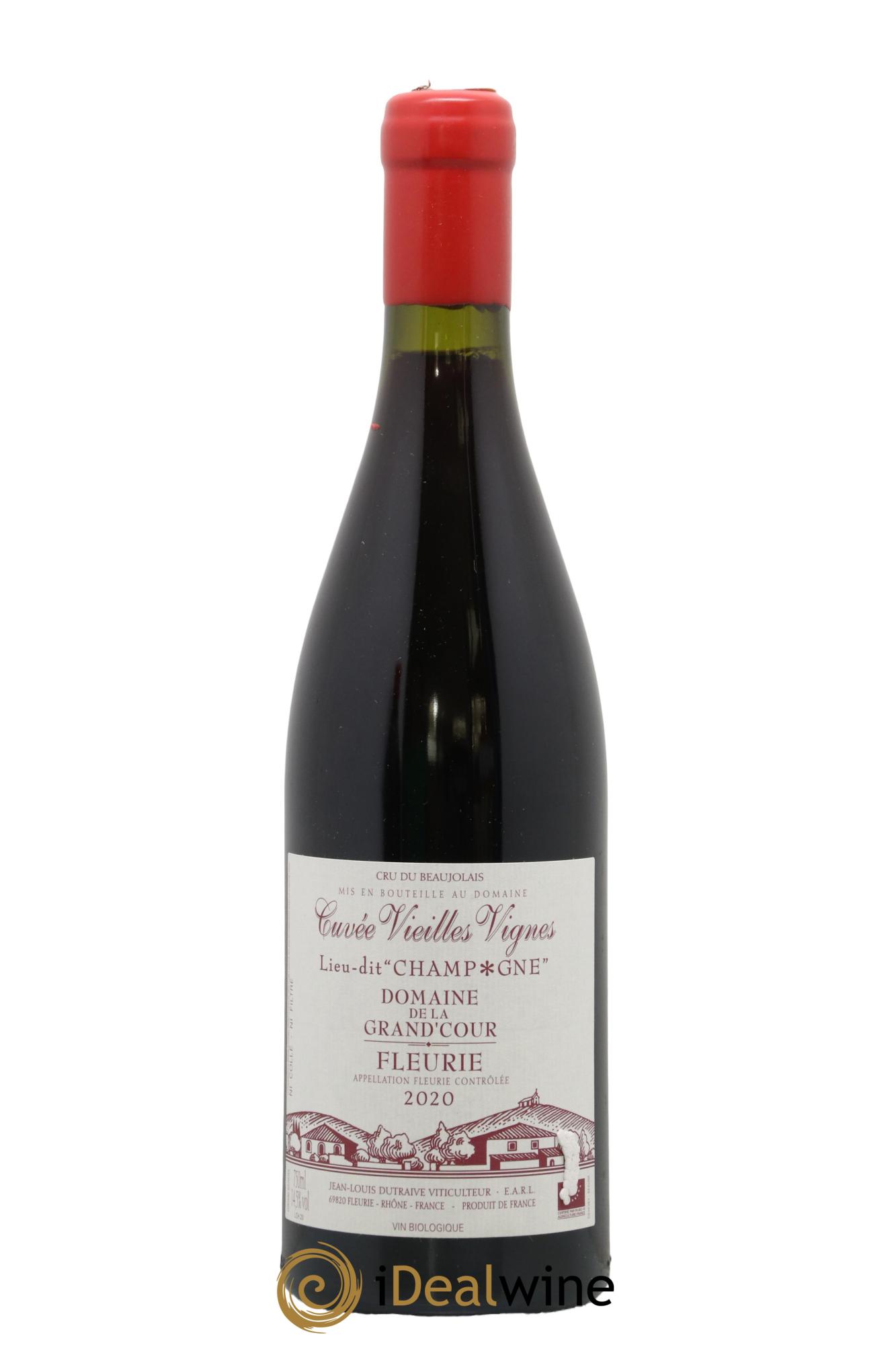 Fleurie Champagne - Cuvée Vieilles Vignes Grand'cour (Domaine de la) - Jean-Louis Dutraive 2020 - Lot de 1 bouteille - 0