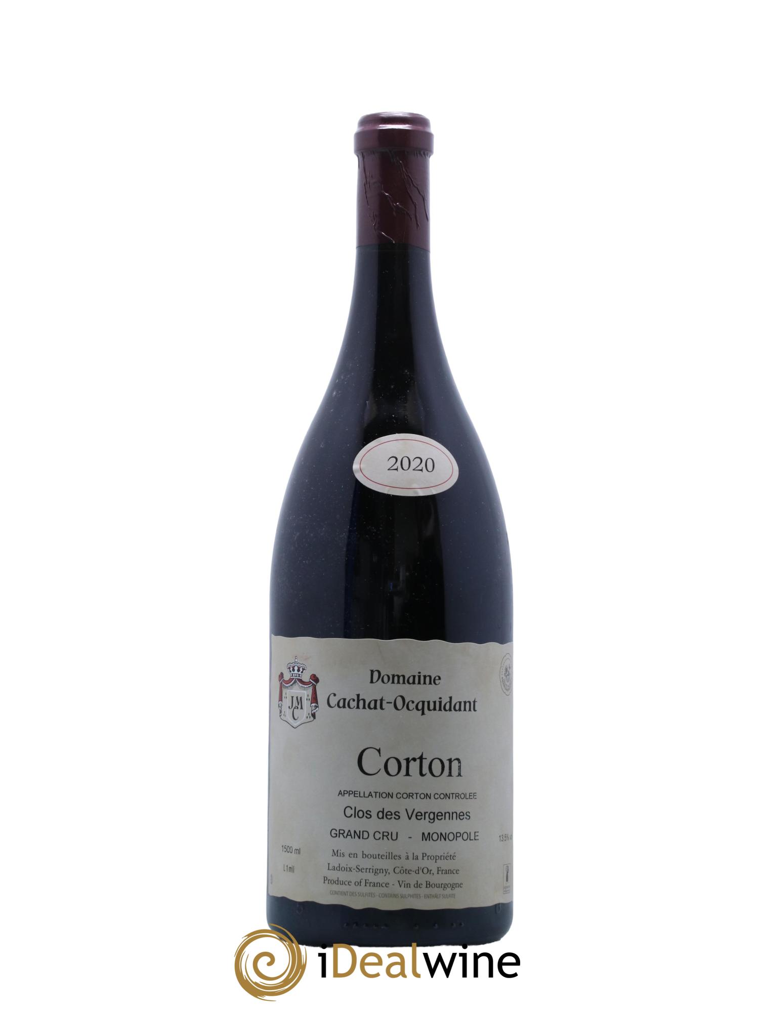Corton Grand Cru Clos des Vergennes Cachat-Ocquidant 2020 - Lot de 1 magnum - 0