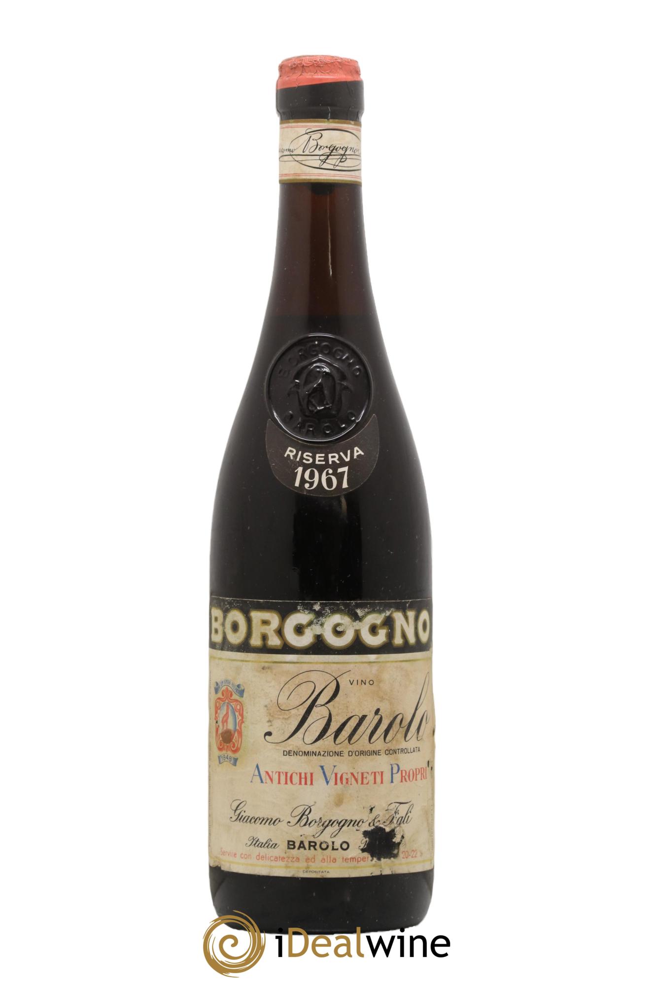 Barolo Borgogno Riserva 1967 - Posten von 1 Flasche - 0