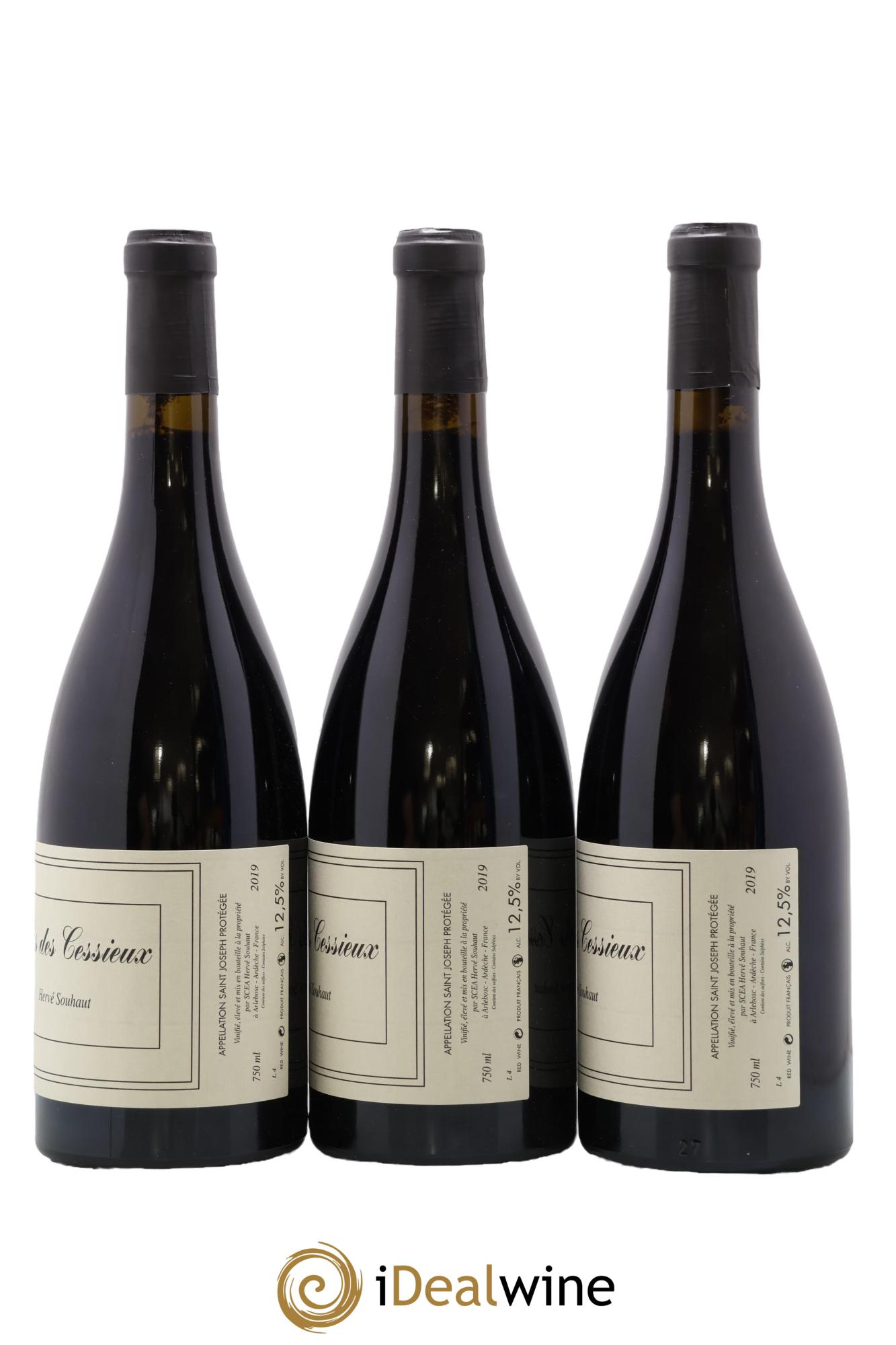 Saint-Joseph Clos des Cessieux Hervé Souhaut - Domaine Romaneaux-Destezet 2019 - Lotto di 3 bottiglie - 1