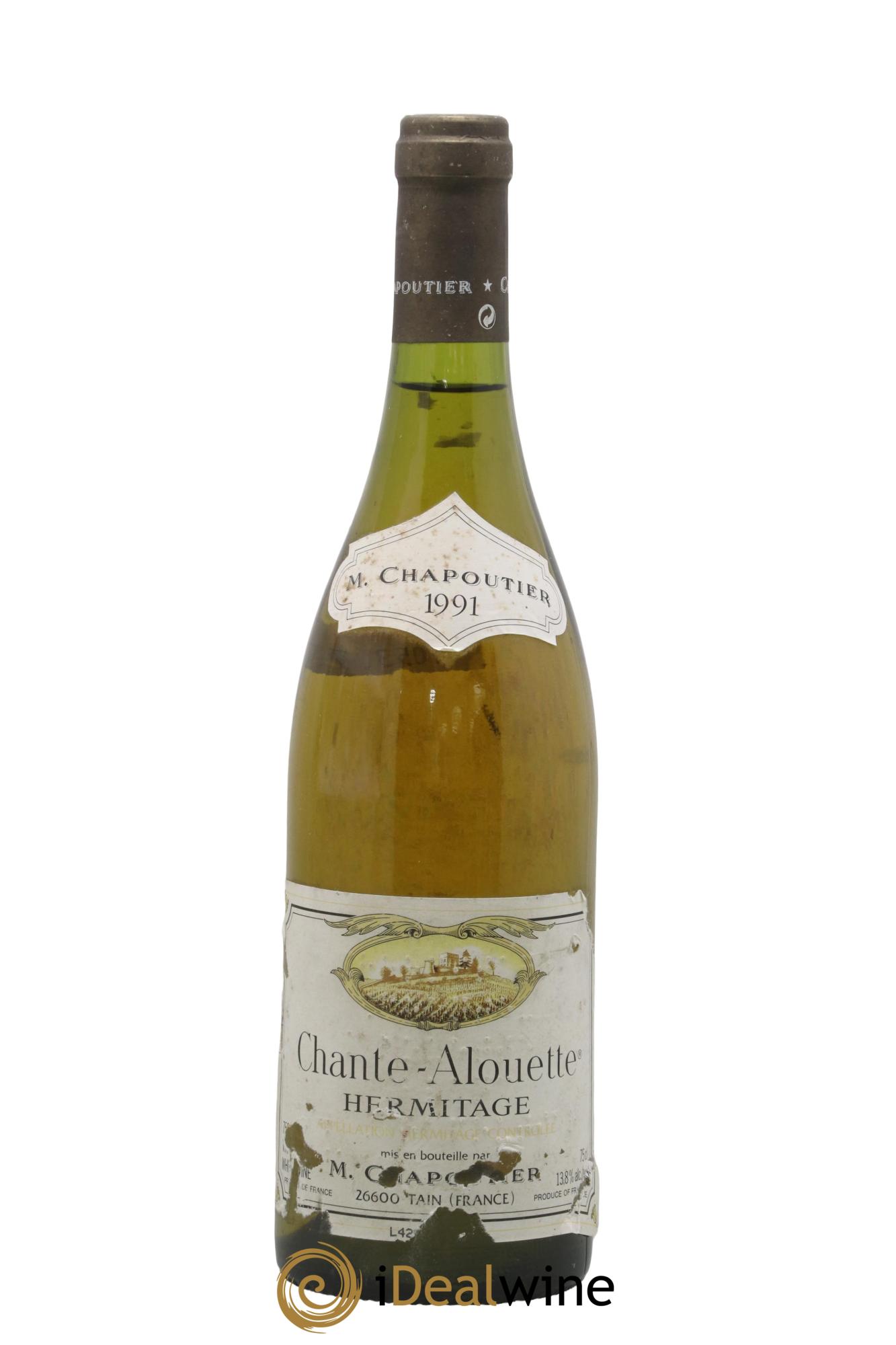 Hermitage Chante Alouette Chapoutier 1991 - Lot of 1 bottle - 0