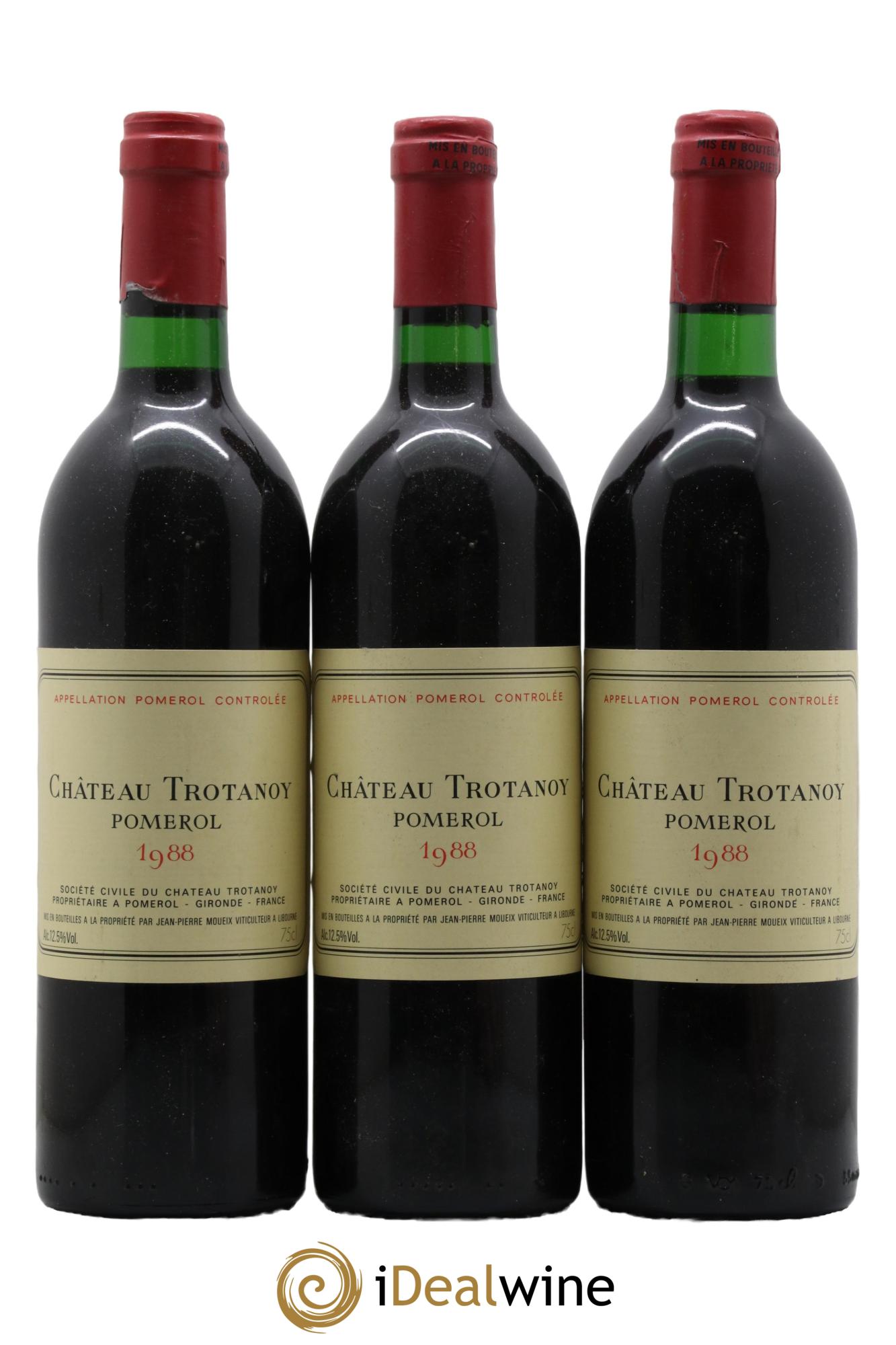 Château Trotanoy 1988 - Lot de 3 bouteilles - 0