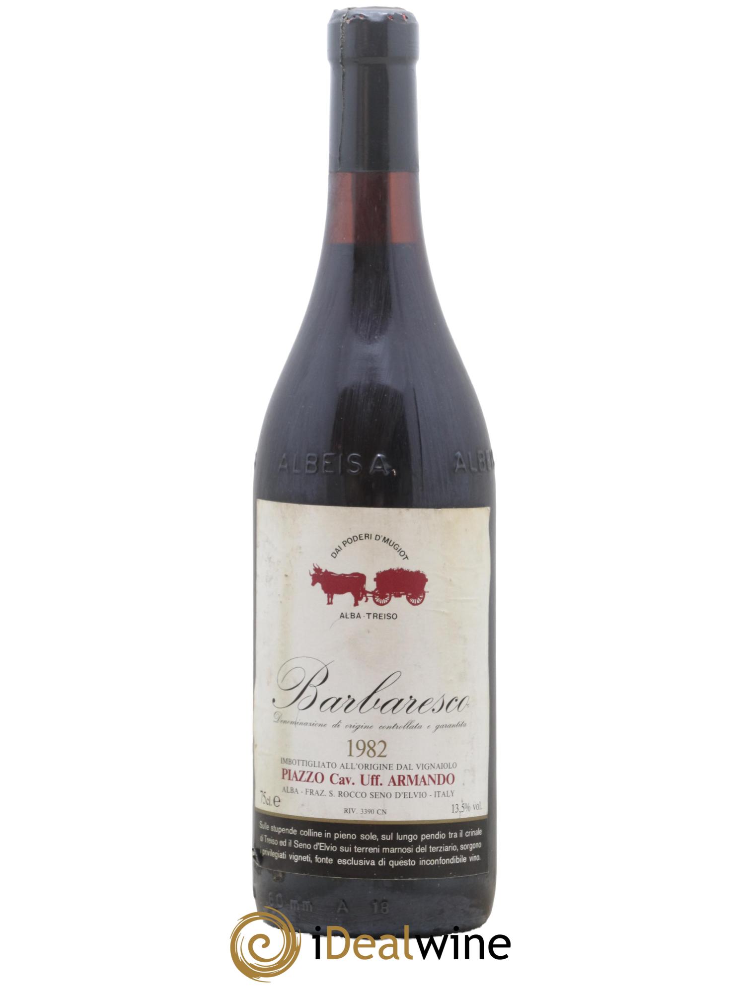 Barbaresco DOCG Piazzo 1982 - Lot de 1 bouteille - 0