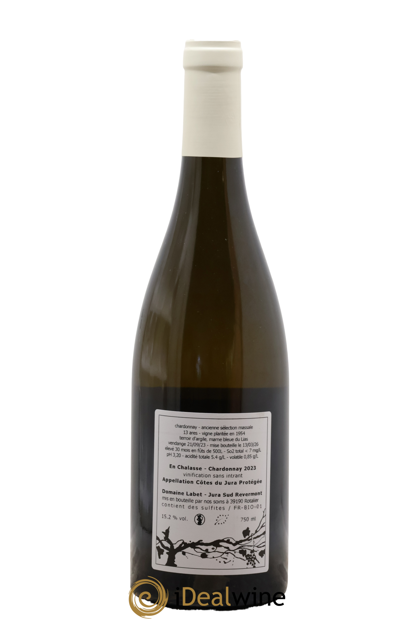 Côtes du Jura Chardonnay En Chalasse Vieilles Vignes Romain - Julien - Charline Labet 2023 - Lot of 1 bottle - 1