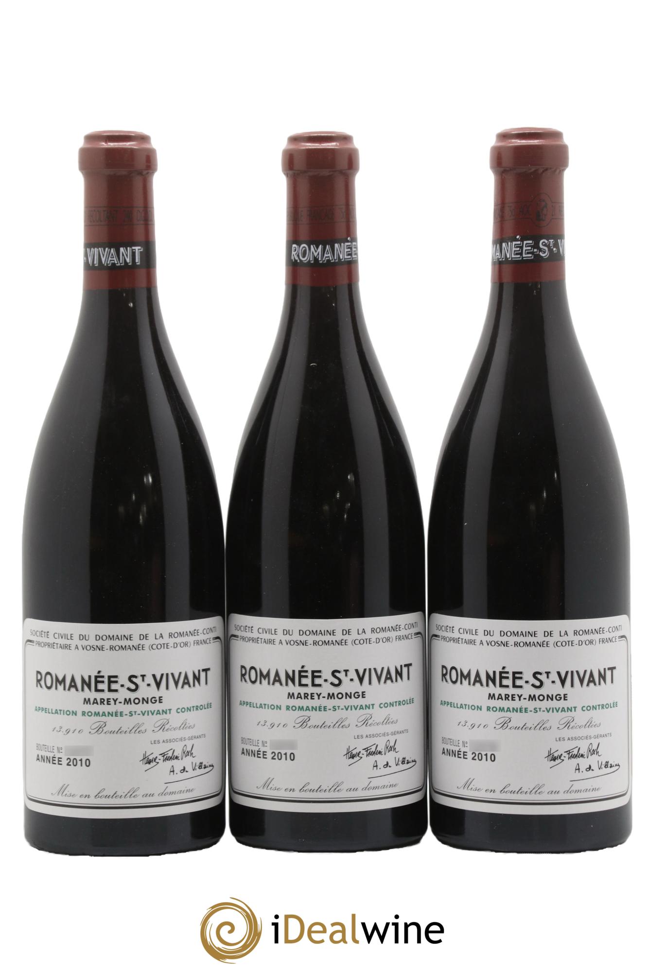Caisse Domaine de la Romanée Conti Domaine de la Romanée-Conti 3 Echézeaux, 3 Romanée-Saint-Vivant 2010 - Lot de 6 bouteilles - 3