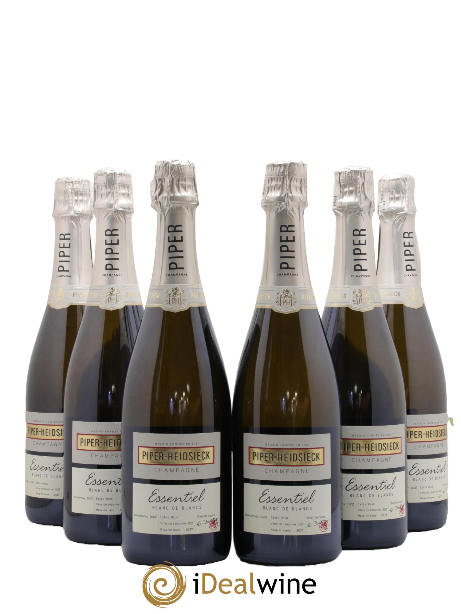 Essentiel Blanc de Blancs Piper Heidsieck - Lot de 6 bouteilles - 0