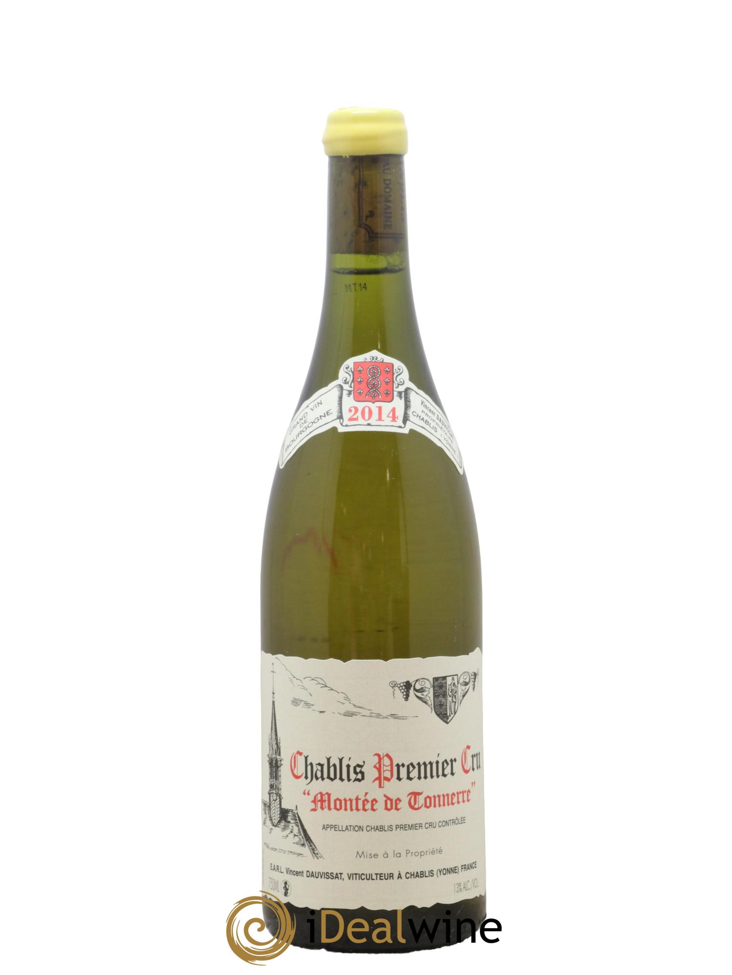Chablis 1er Cru Montée de Tonnerre Vincent Dauvissat (Domaine) 2014 - Lot de 1 bouteille - 0