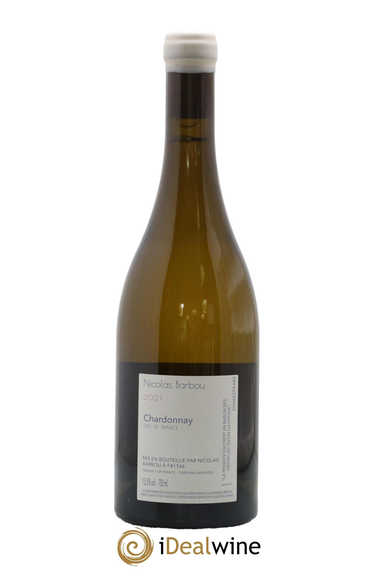 Vin de France  Alchimie Passionnelle Nicolas Barbou 2021 - Lot de 1 bouteille - 1