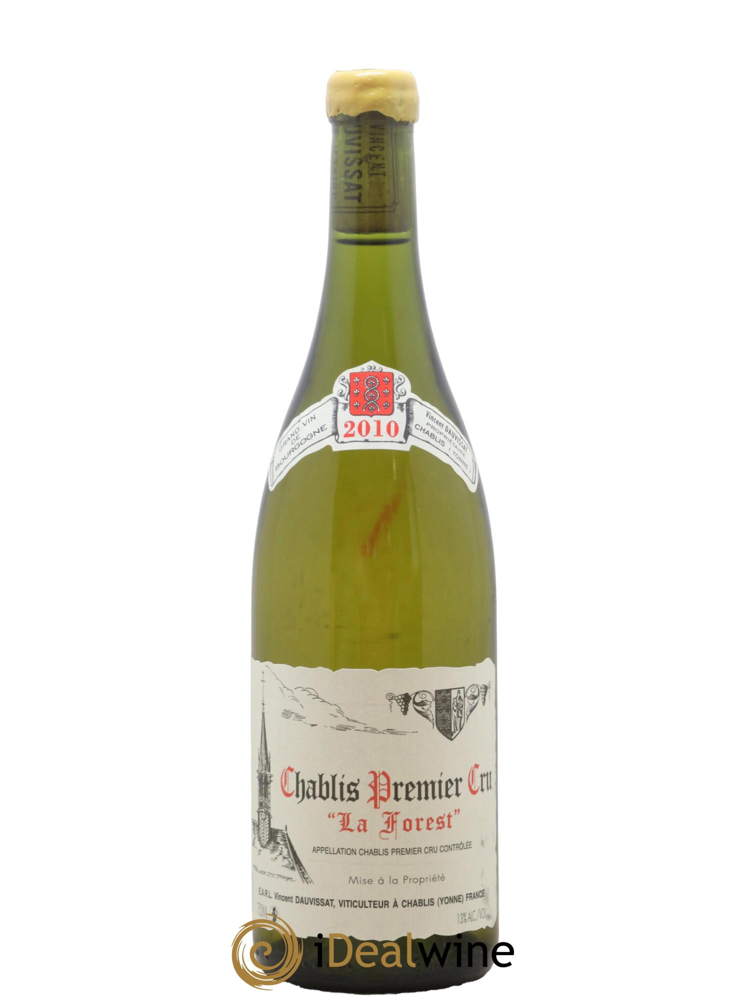 Chablis 1er Cru La Forest Vincent Dauvissat (Domaine) 2010 - Lot de 1 bouteille - 0