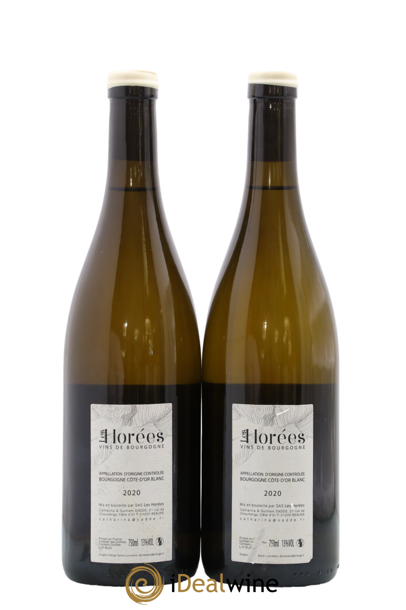 Bourgogne  Aganippe Les Horées 2020 - Lot of 2 bottles - 1