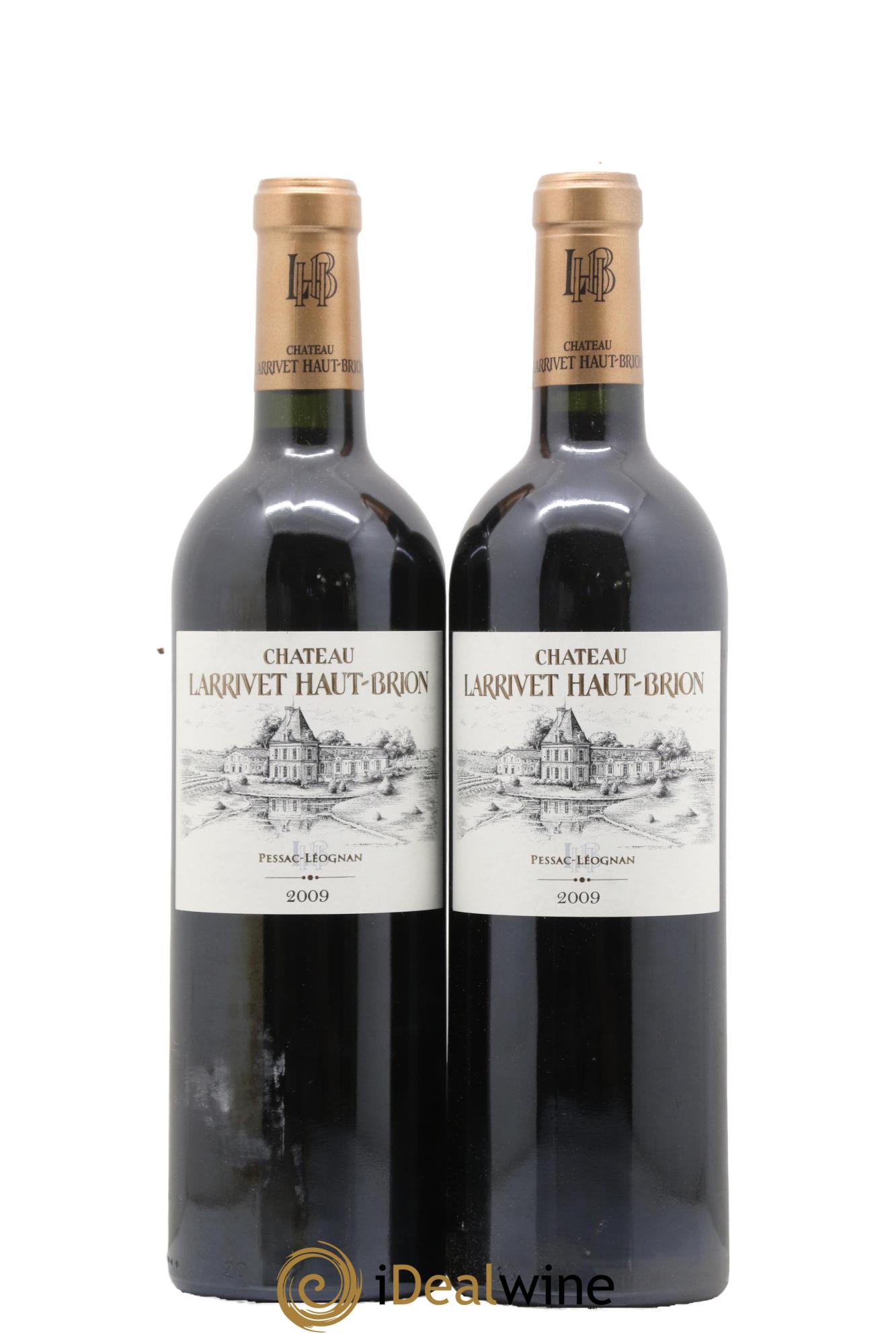 Château Larrivet Haut-Brion 2009 - Lot of 2 bottles - 0