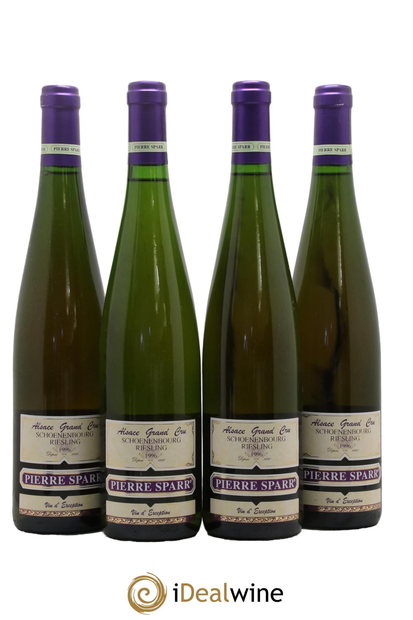 Alsace Grand Cru Schoenenbourg Riesling Pierre Sparr  1996 - Lot de 4 bouteilles - 0