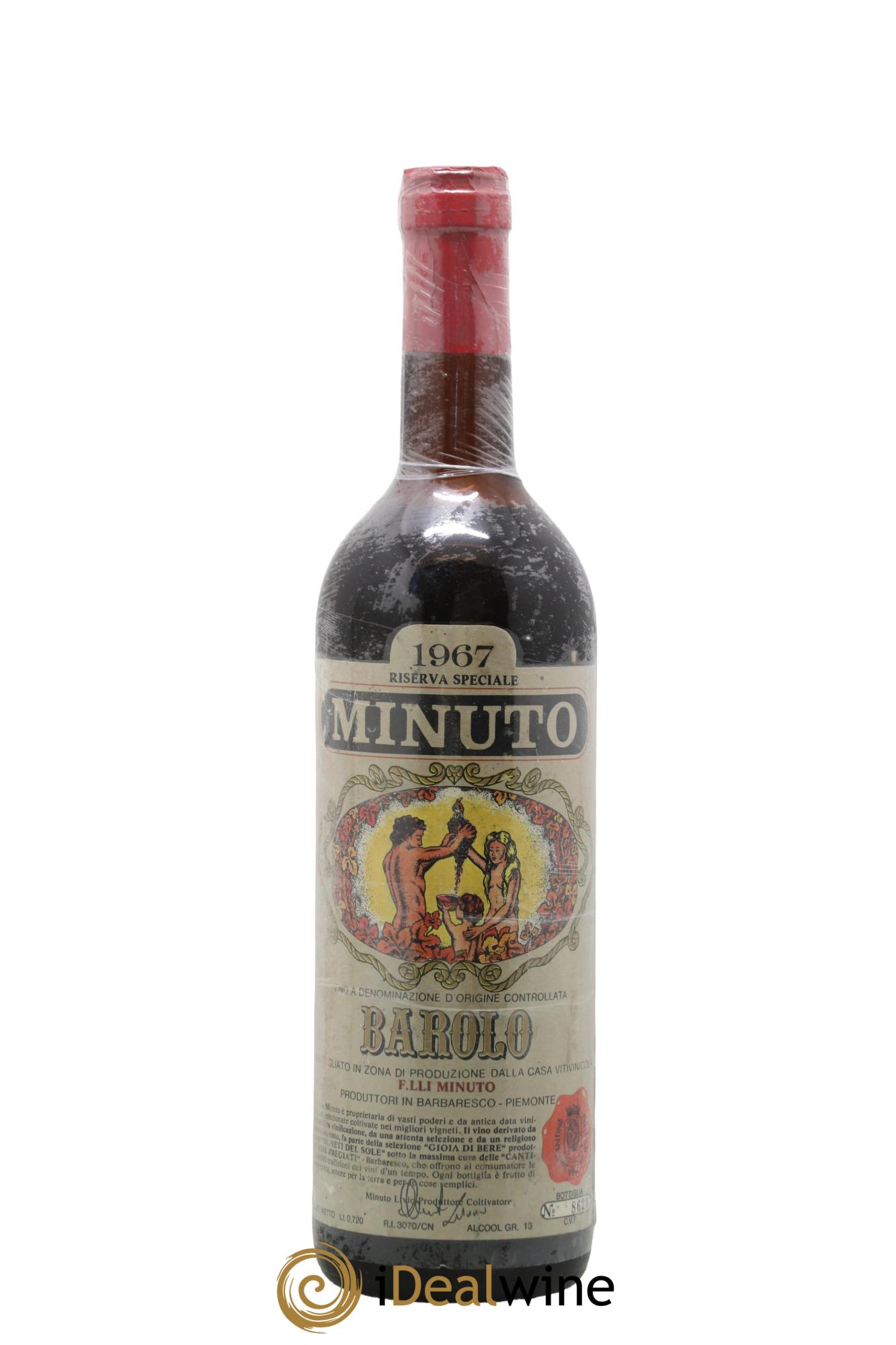 Barolo DOCG Riserva Speciale Fratelli Minuto 1967 - Posten von 1 Flasche - 0