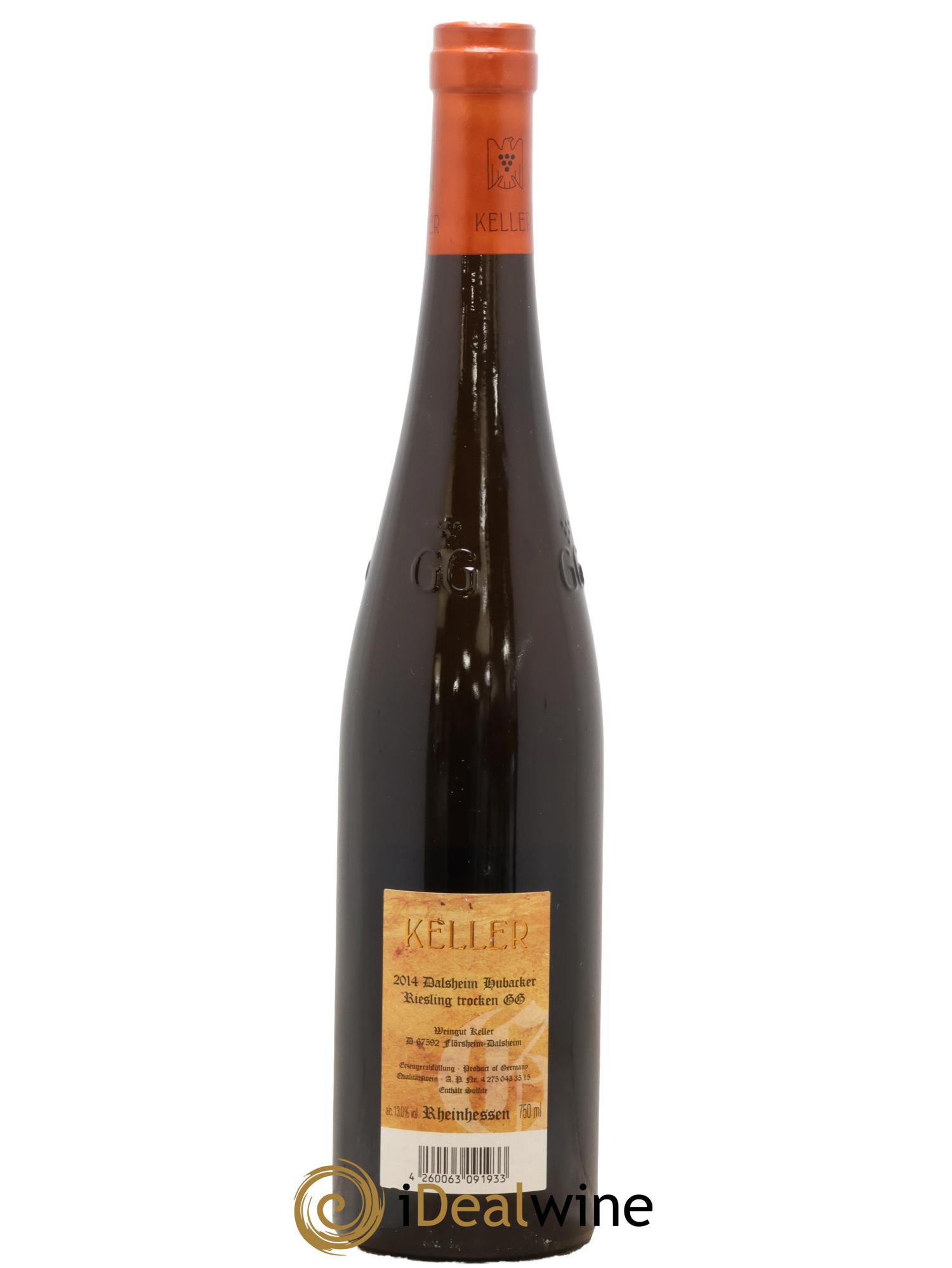 Riesling Trocken GG Dalsheim Hubacker Keller 2014 - Lot of 1 bottle - 1
