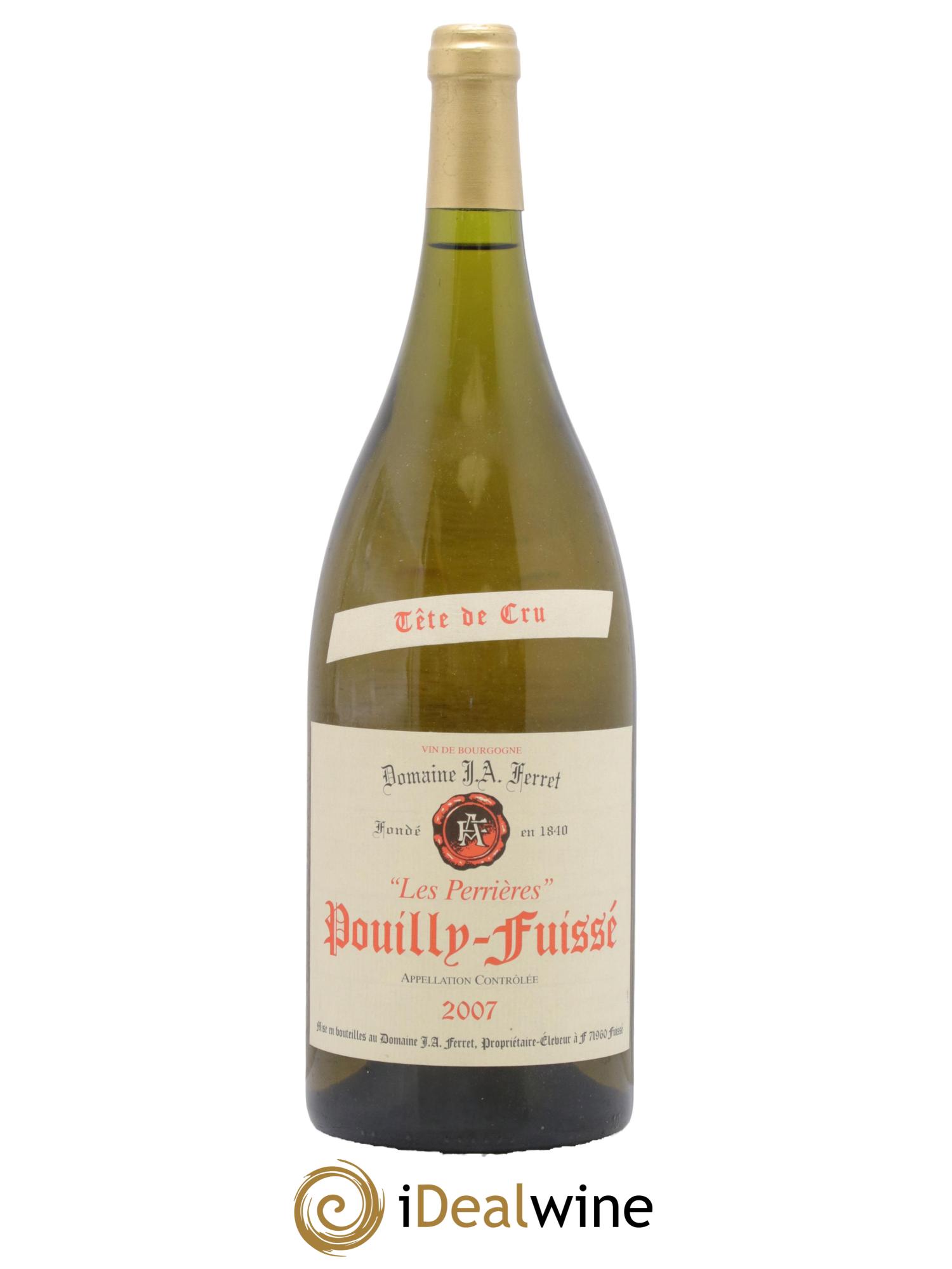 Pouilly-Fuissé 1er Cru Les Perrières J.A. Ferret (Domaine) 2007 - Lot de 1 magnum - 0