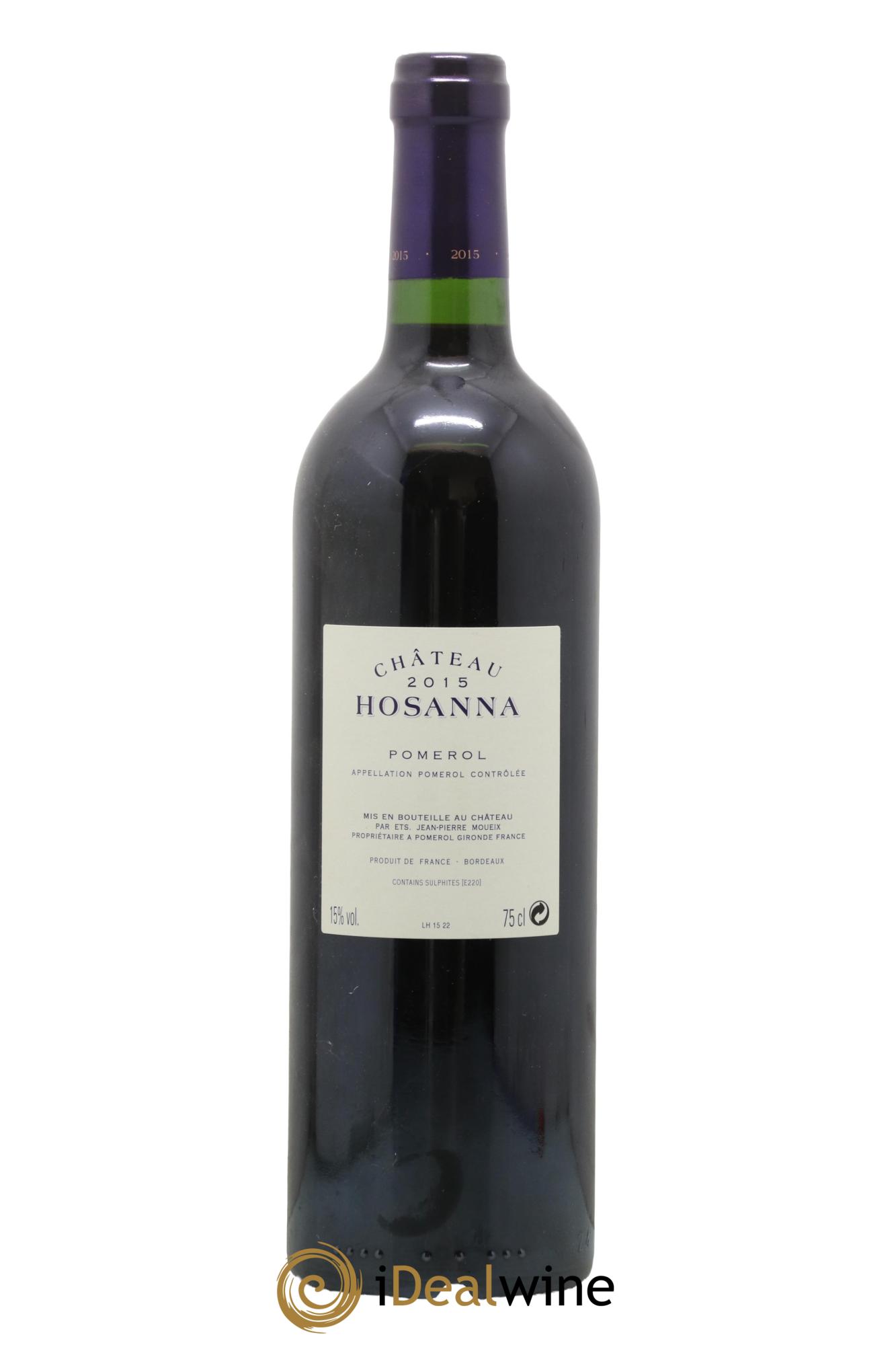 Château Hosanna 2015 - Lot de 1 bouteille - 1