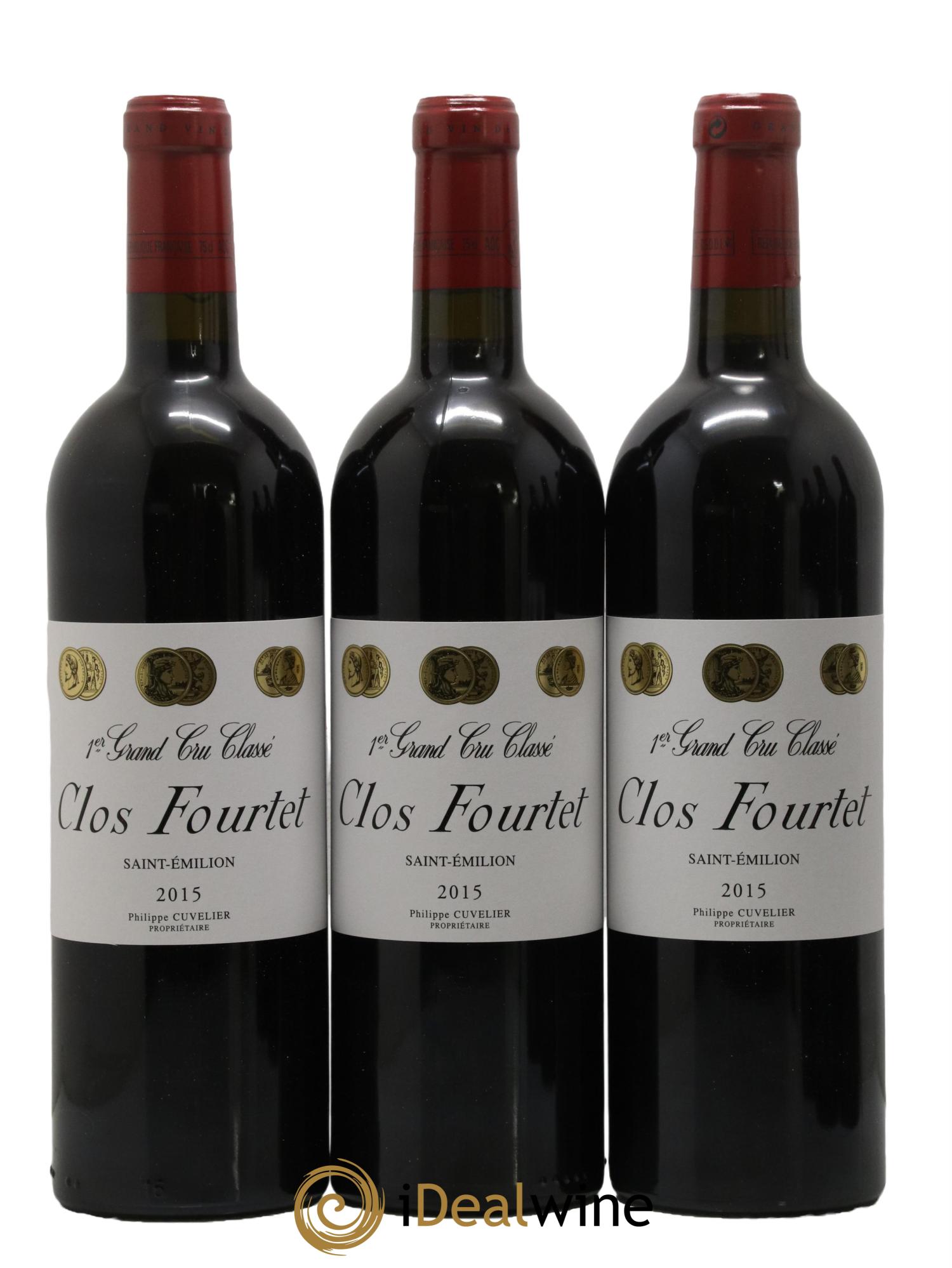 Clos Fourtet 1er Grand Cru Classé B 2015 - Lot of 6 bottles - 1