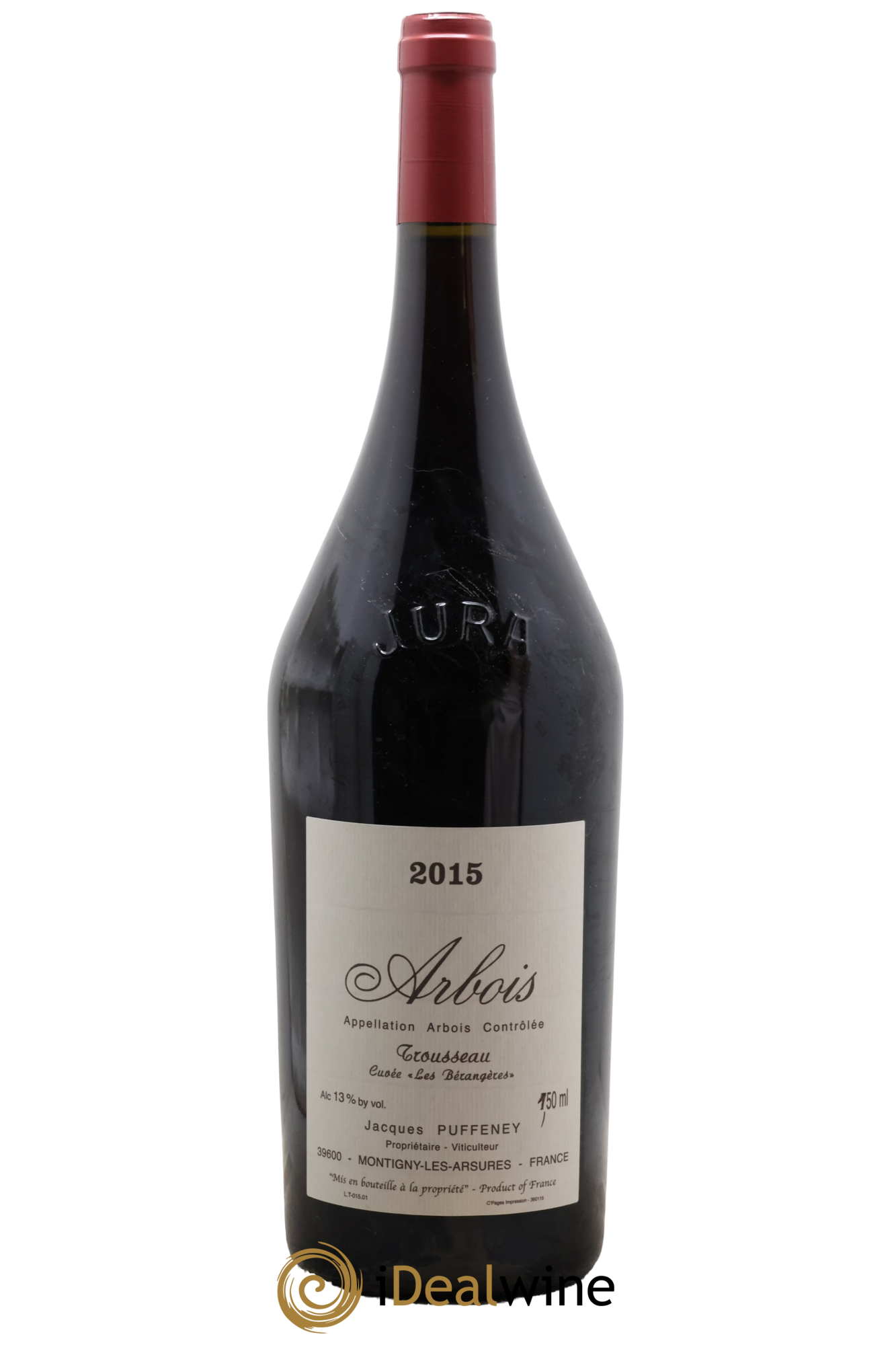 Arbois Trousseau Cuvée Les Bérangères Jacques Puffeney 2015 - Lot de 1 magnum - 0