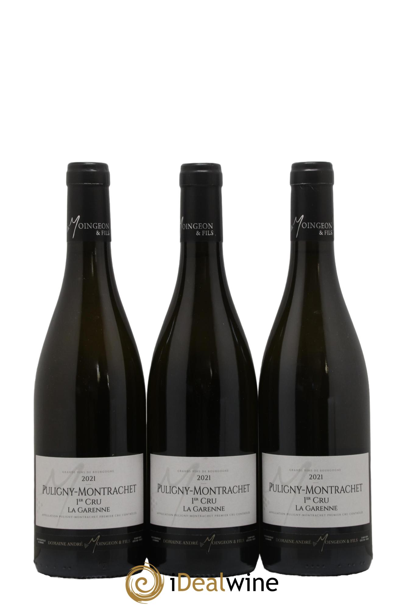 Puligny-Montrachet 1er Cru Garenne Domaine Moingeon 2021 - Lot de 3 bouteilles - 0
