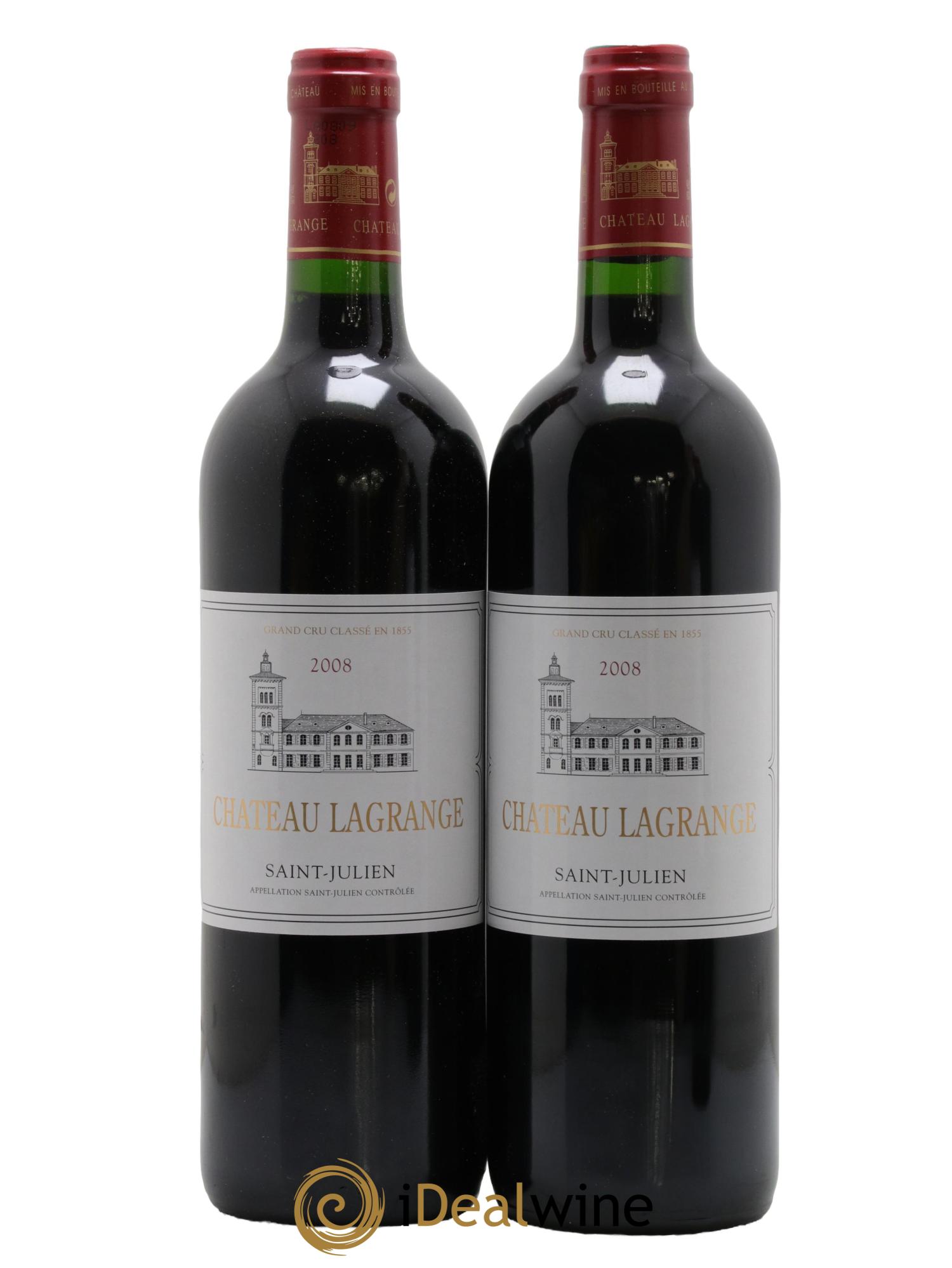 Château Lagrange 3ème Grand Cru Classé 2008 - Lot de 2 bouteilles - 0