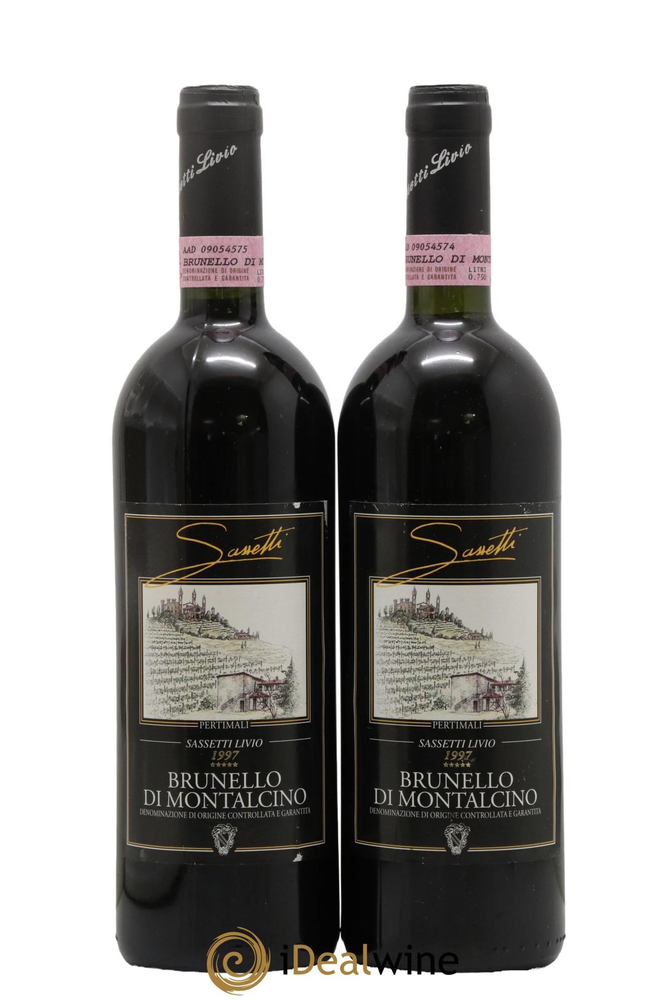 Brunello di Montalcino DOCG Pertimali 1997 - Lot of 2 bottles - 0