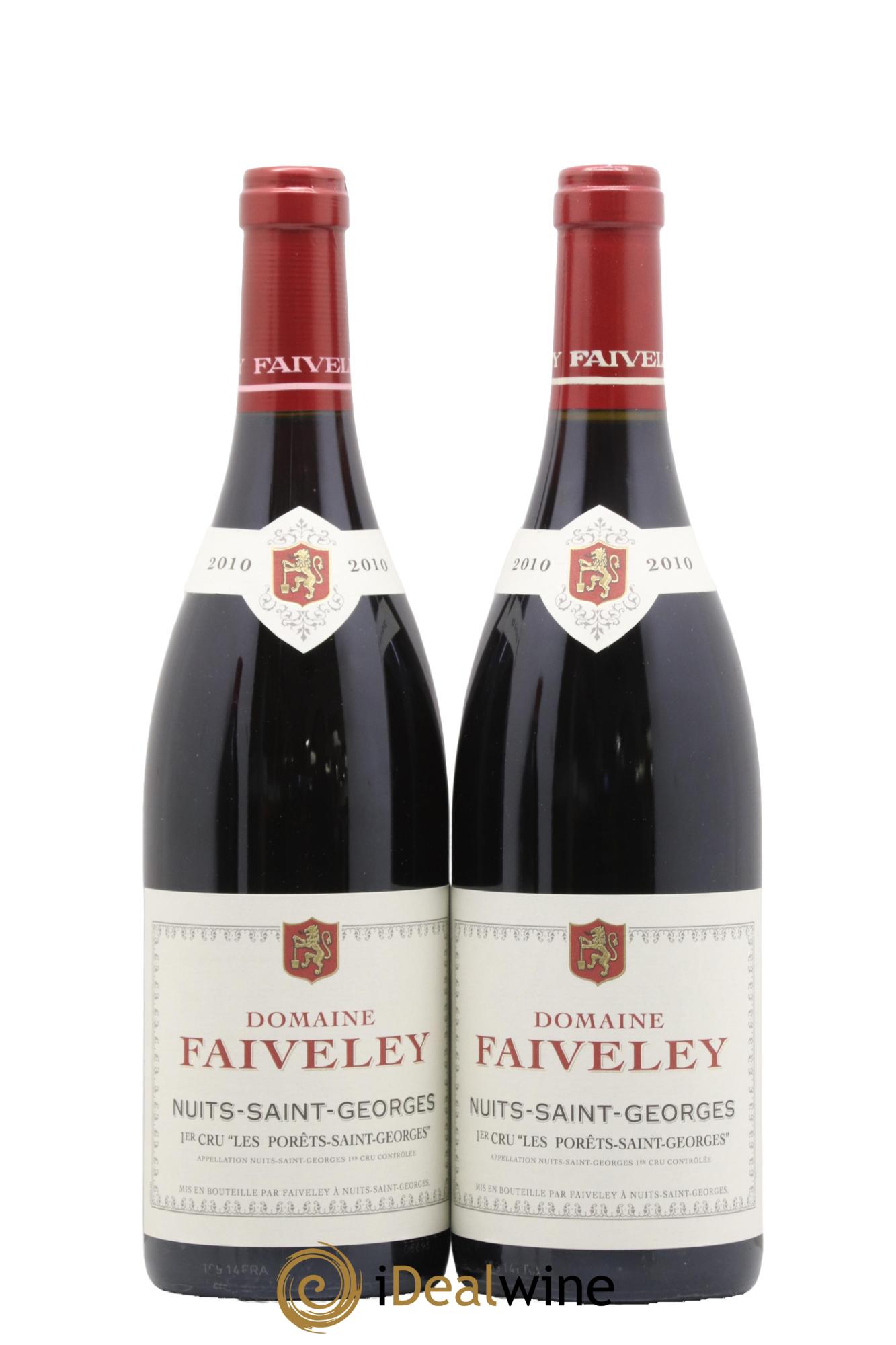 Nuits-Saint-Georges 1er Cru Les Porêts Saint-Georges Faiveley 2010 - Lot of 2 bottles - 0