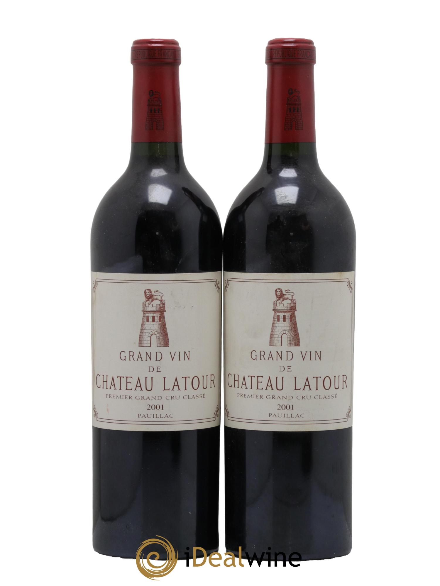 Château Latour 1er Grand Cru Classé 2001 - Lot de 2 bouteilles - 0
