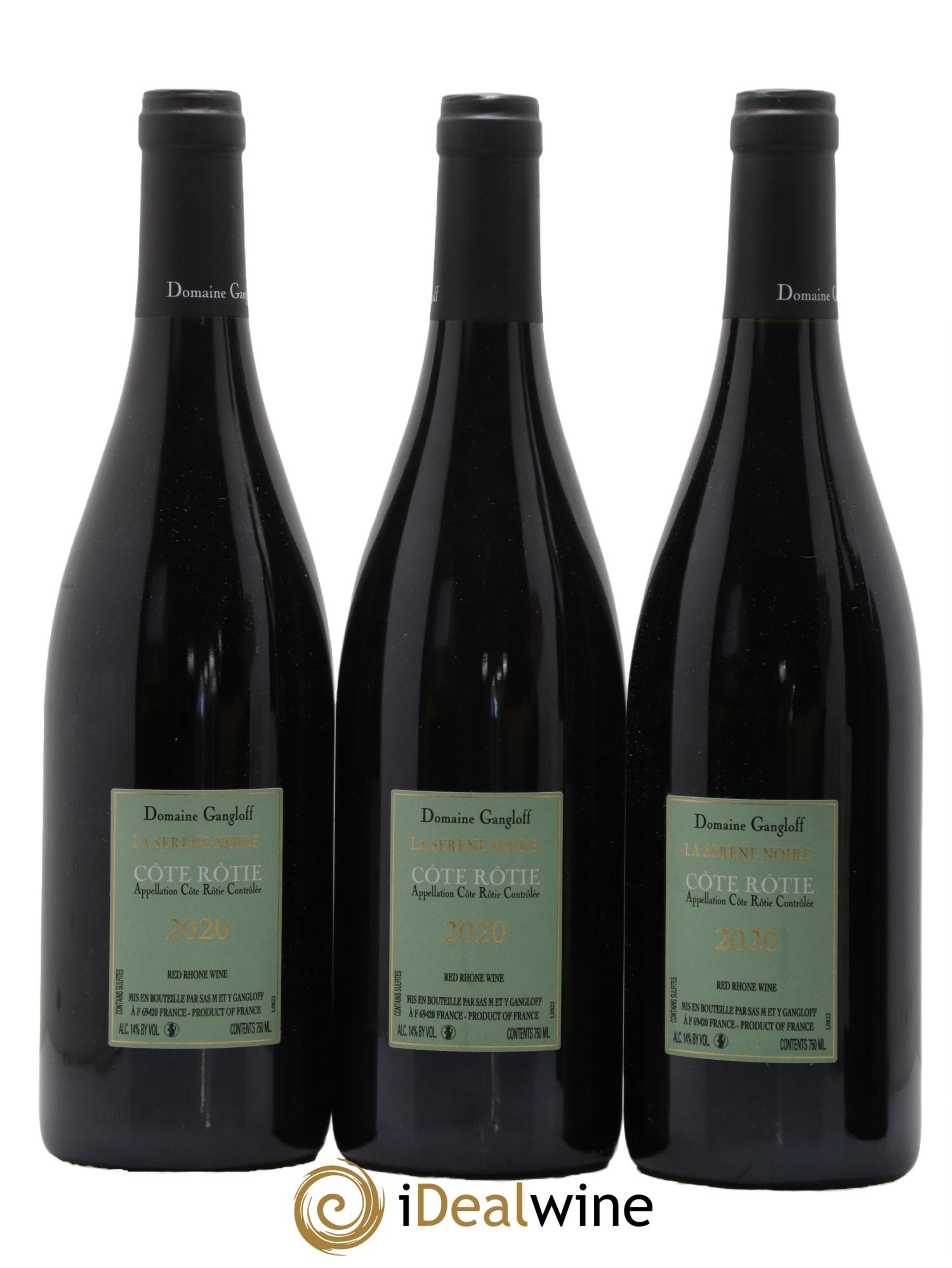 Côte-Rôtie La Sereine Noire Gangloff (Domaine) 2020 - Lotto di 3 bottiglie - 1