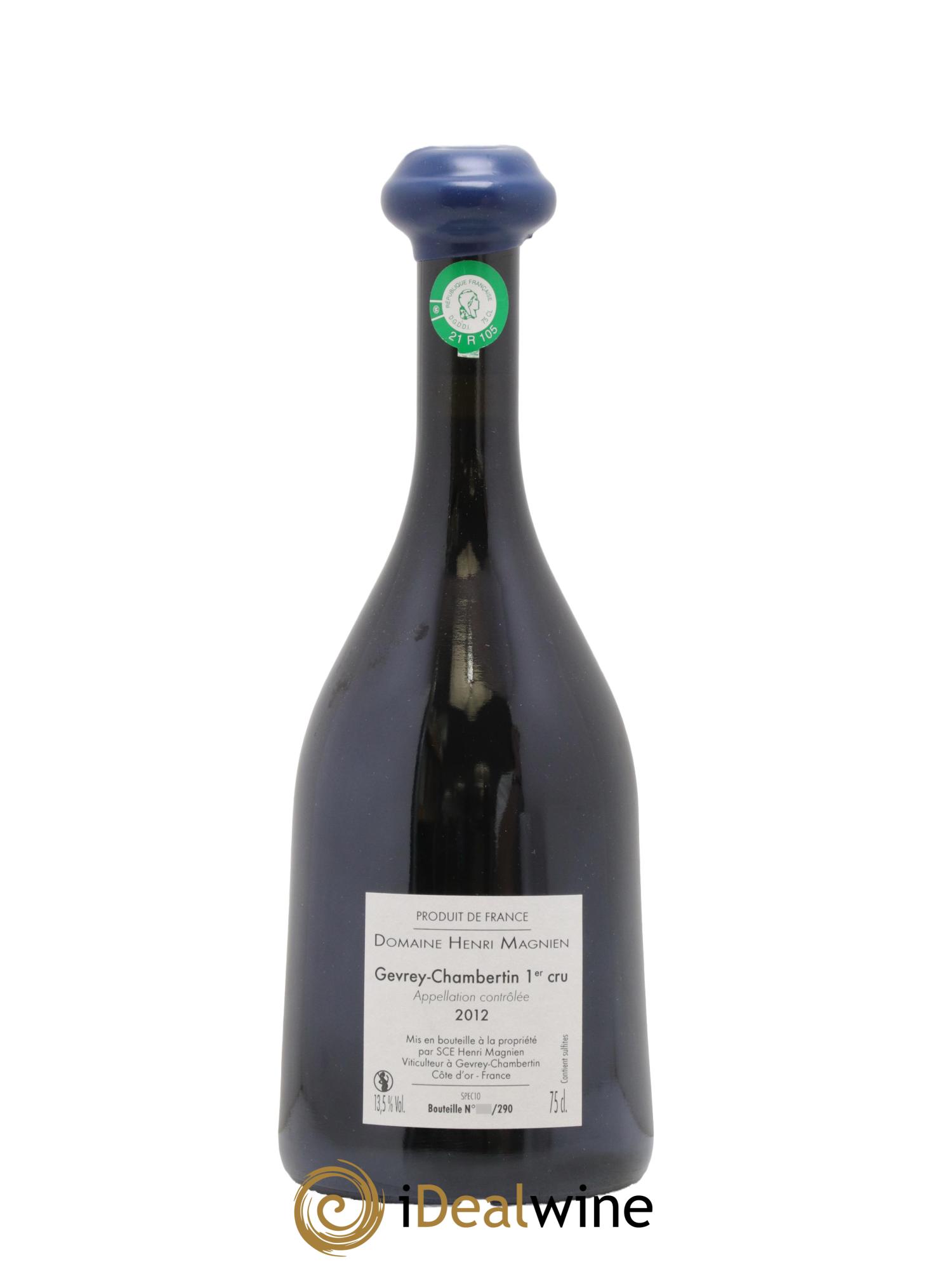 Gevrey-Chambertin 1er Cru 4 Carac'Terres Henri Magnien (Domaine) 2012 - Posten von 1 Flasche - 1