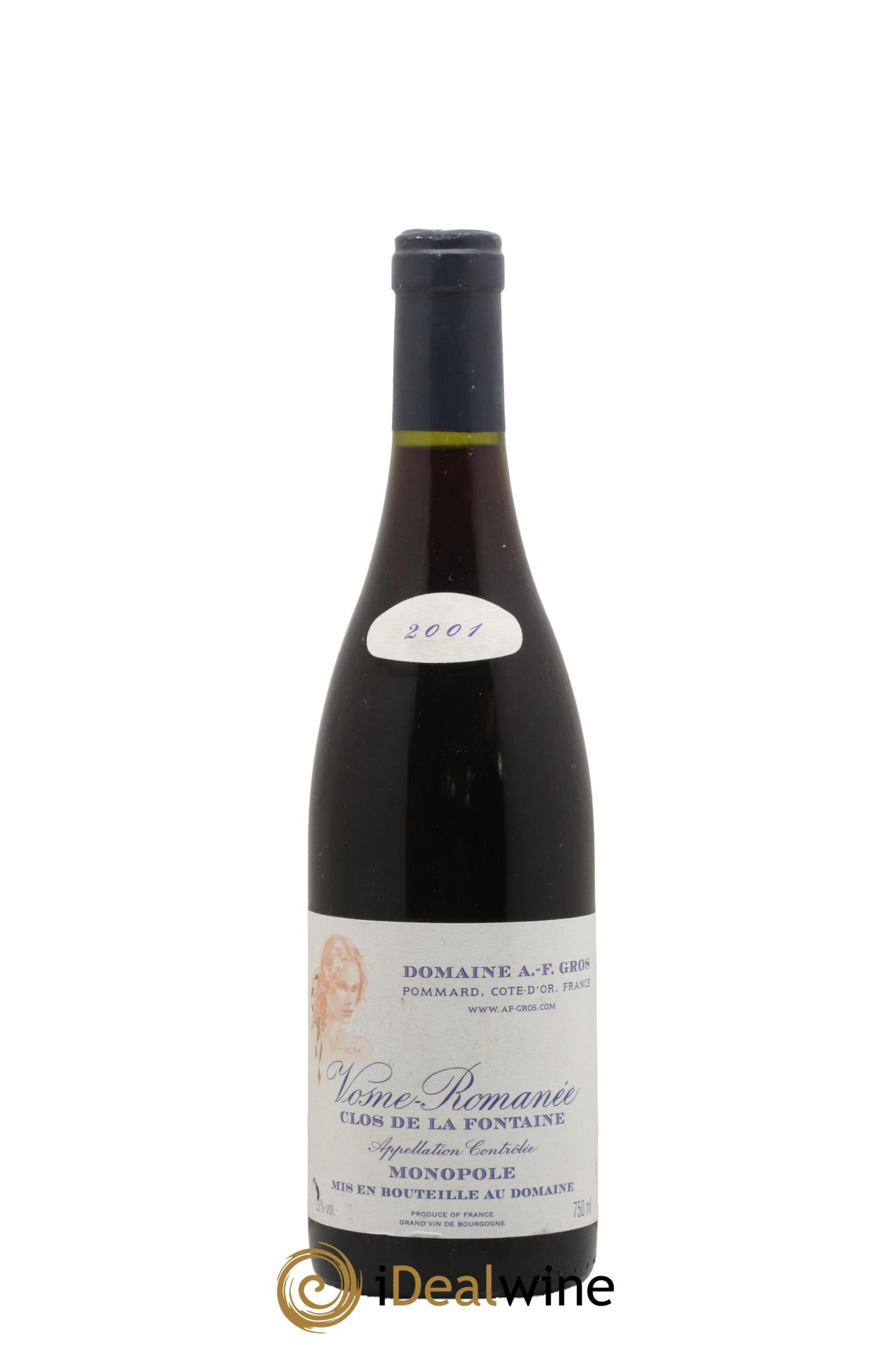 Vosne-Romanée Clos de la Fontaine A.-F. Gros 2001 - Lot de 1 bouteille - 0