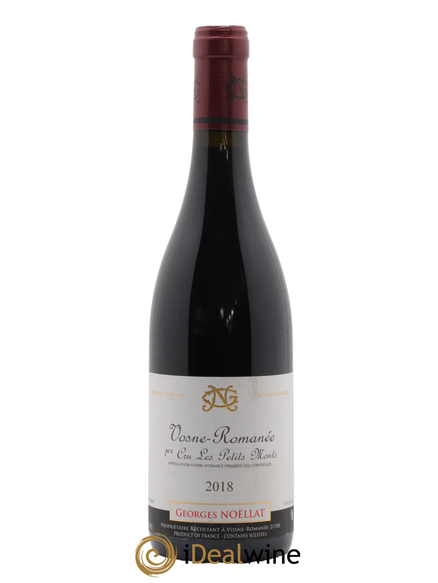 Vosne-Romanée 1er Cru Les Petits Monts Georges Noëllat (Domaine) 2018 - Lot de 1 bouteille - 0