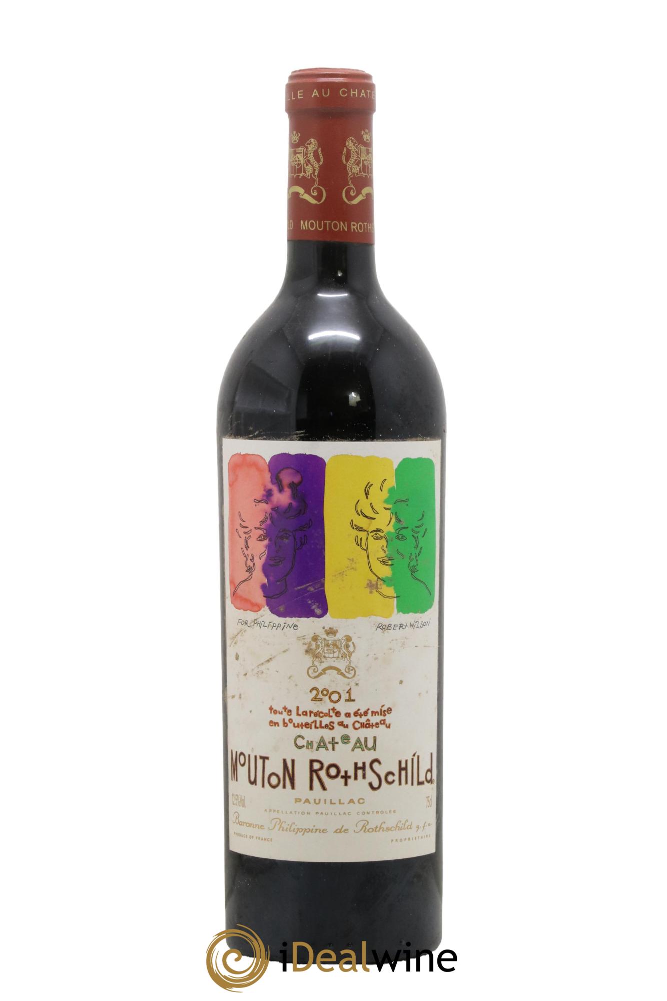 Château Mouton Rothschild 1er Grand Cru Classé 2001 - Lot of 1 bottle - 0