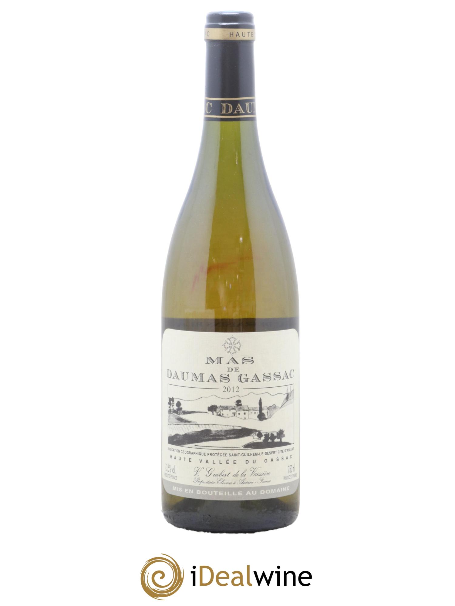 IGP St Guilhem-le-Désert - Cité d'Aniane Mas Daumas Gassac Famille Guibert de La Vaissière 2012 - Lot of 1 bottle - 0