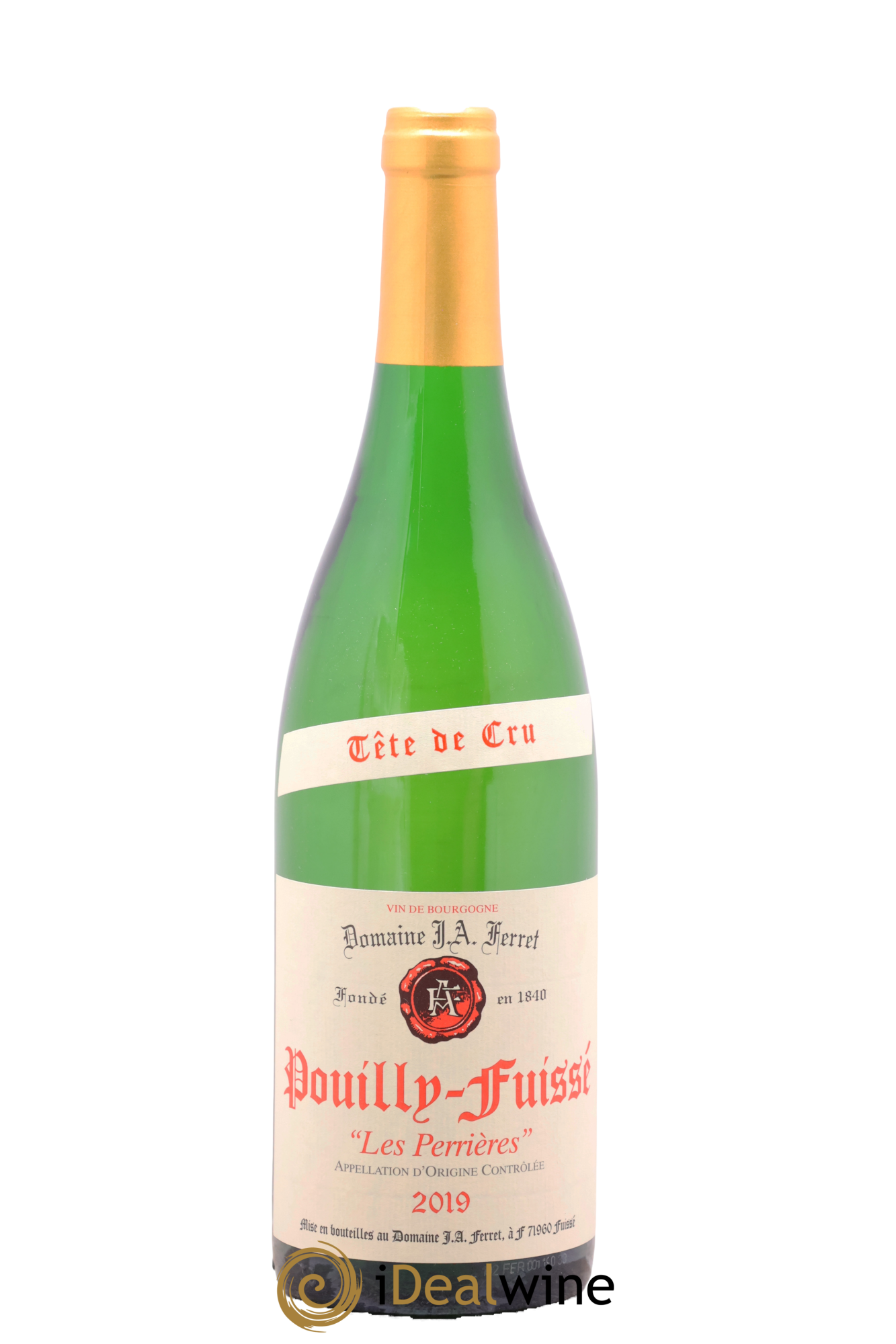 Pouilly-Fuissé Tête de Cru Les Perrières J.A. Ferret (Domaine) 2019 - Lot de 1 bouteille - 0
