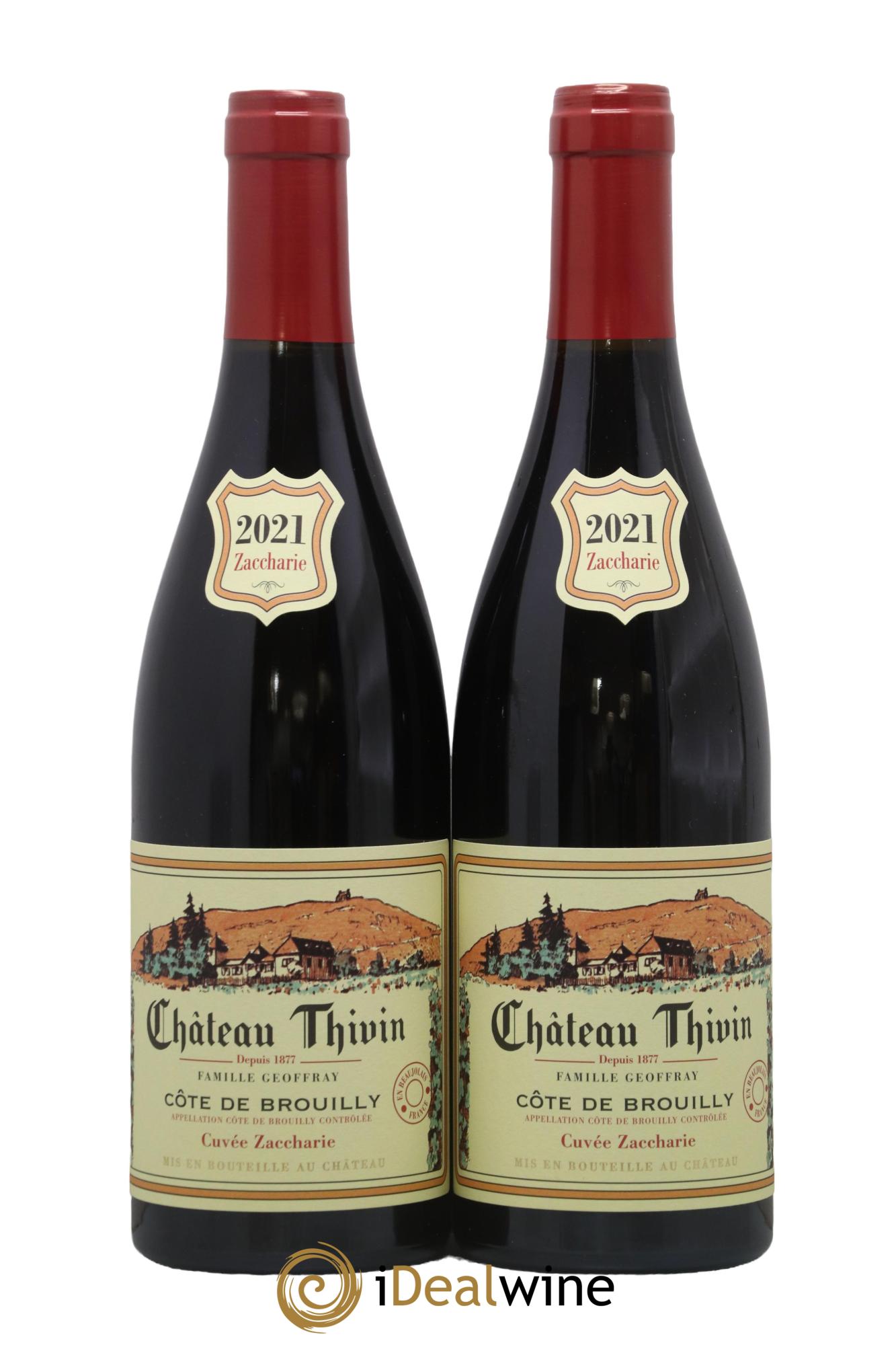Côte de Brouilly Cuvée Zaccharie Château Thivin 2021 - Lotto di 2 bottiglie - 0