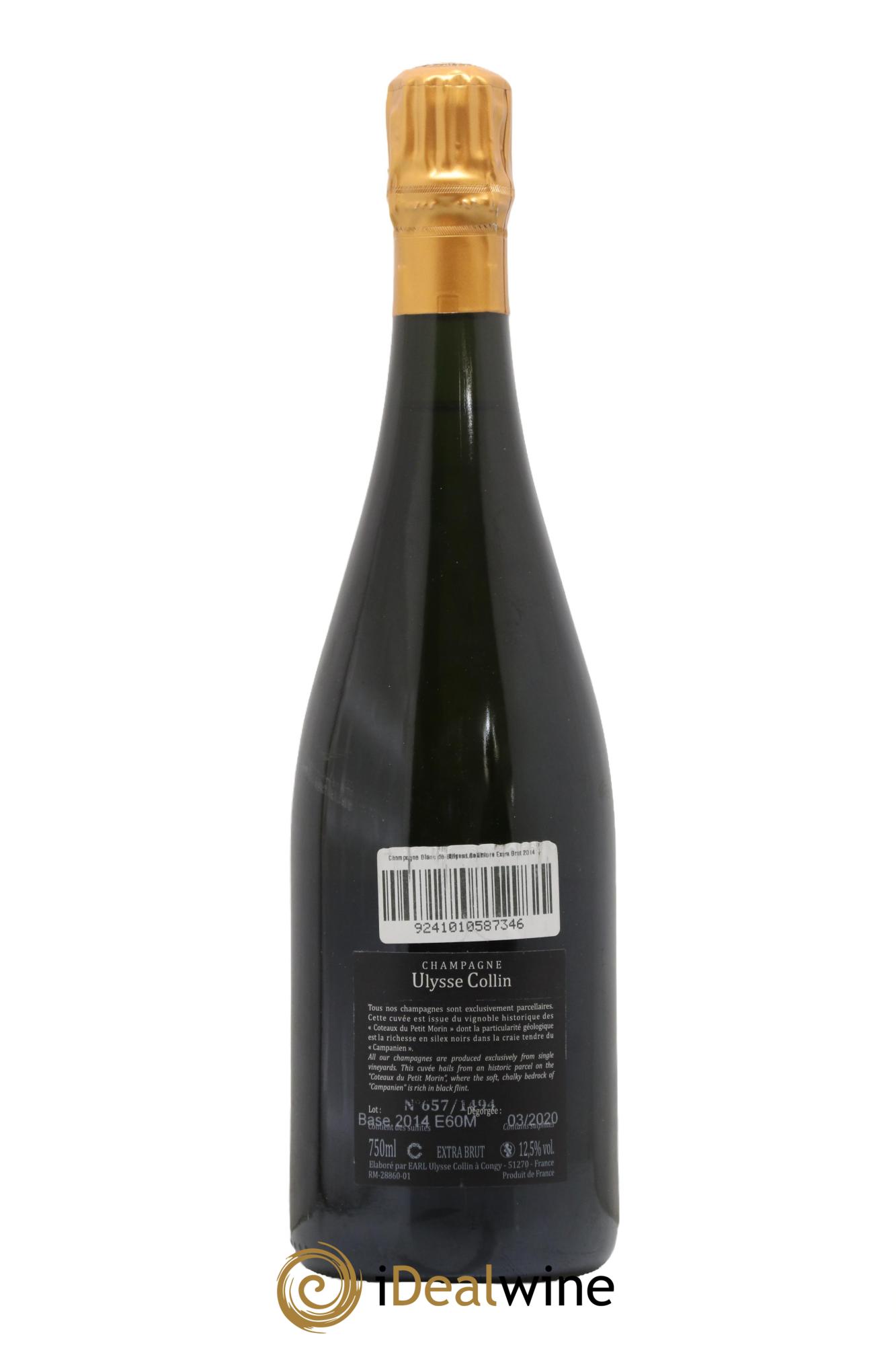 Les Enfers Blanc de Blancs Extra-Brut Ulysse Collin - Lotto di 1 bottiglia - 1