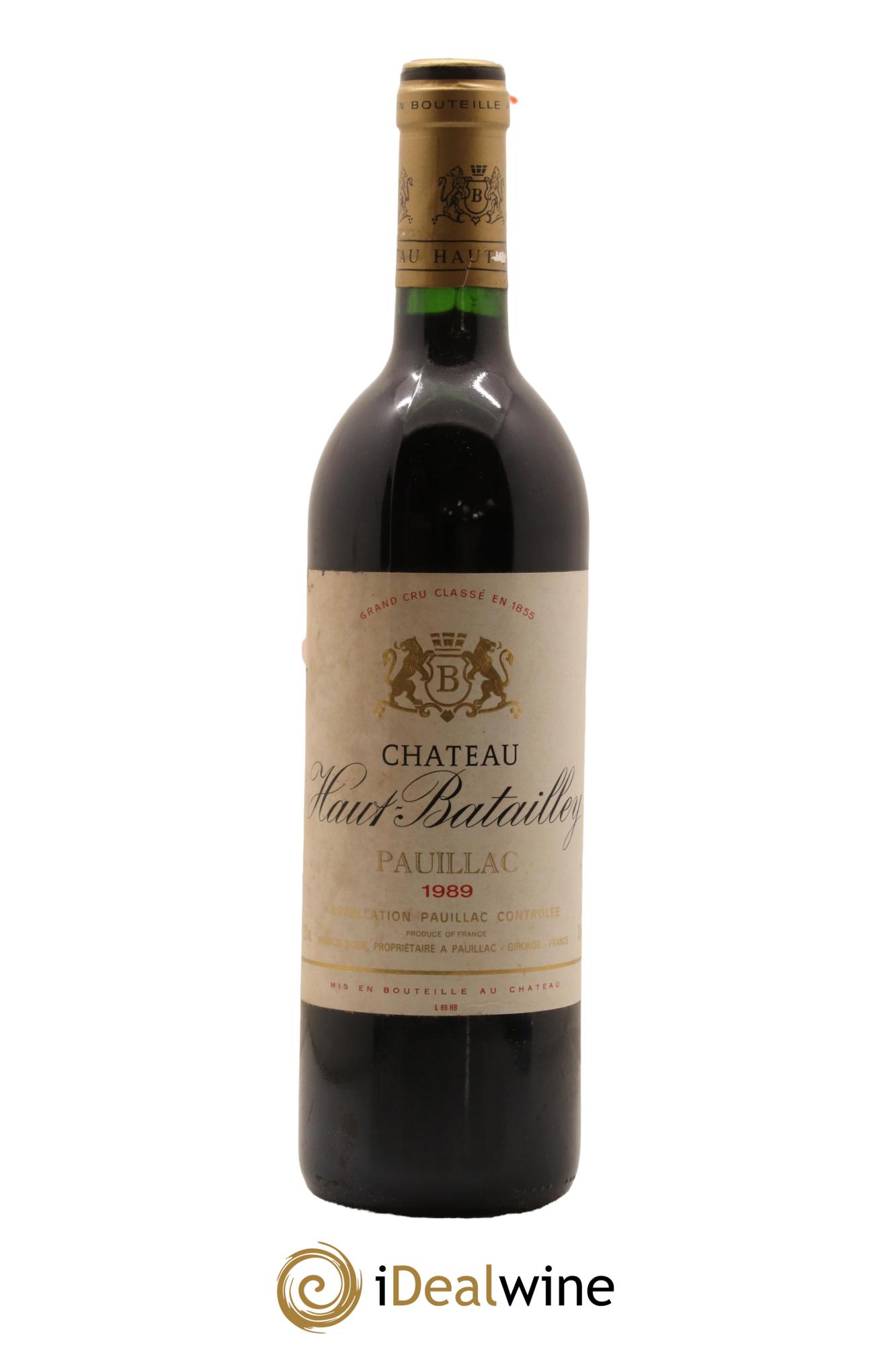 Château Haut Batailley 5ème Grand Cru Classé 1989 - Lot de 1 bouteille - 0