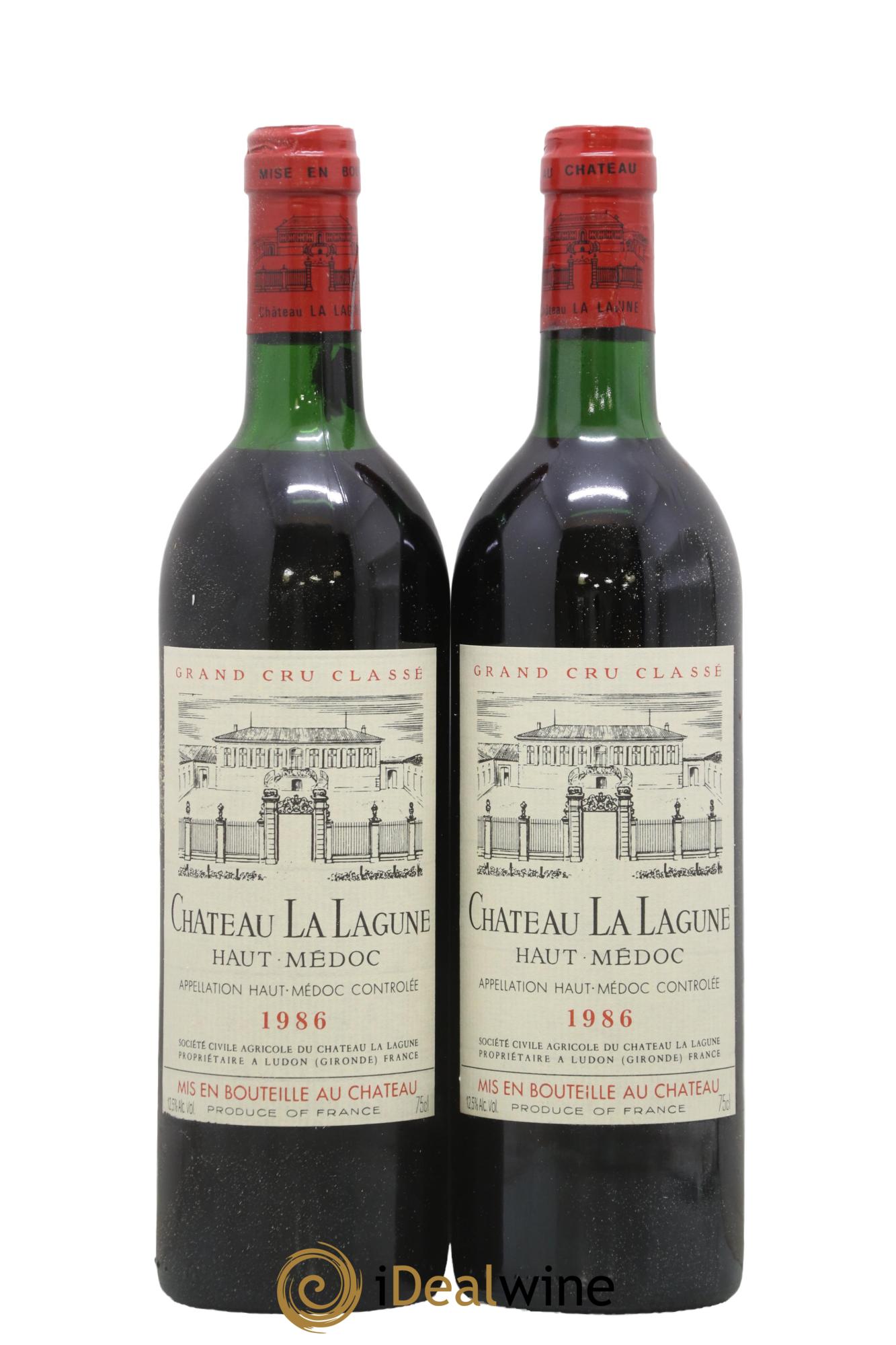 Château la Lagune 3ème Grand Cru Classé  1986 - Lot of 2 bottles - 0