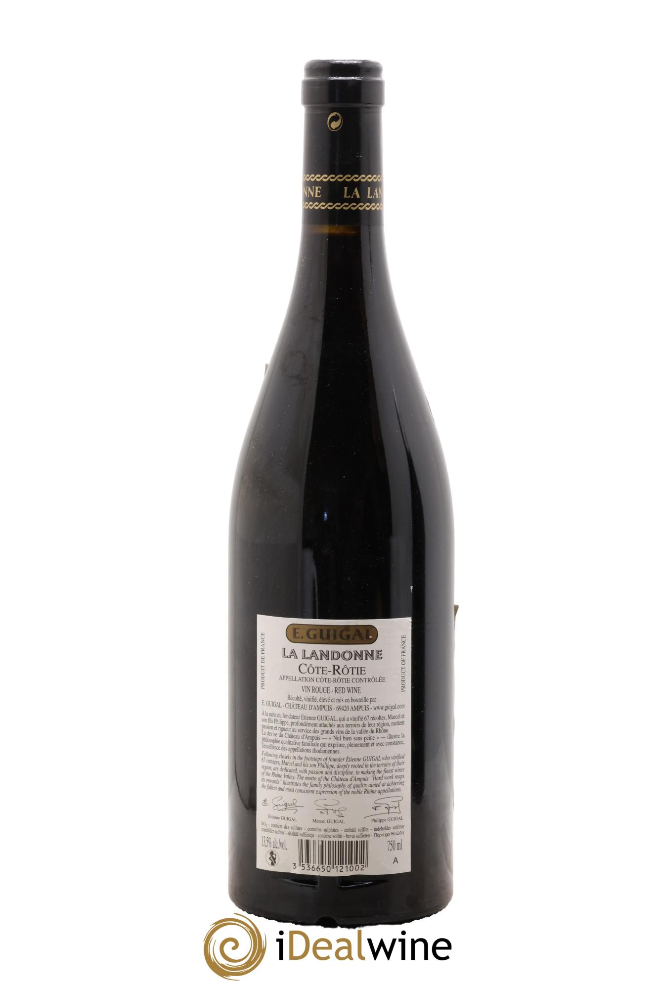 Côte-Rôtie La Landonne Guigal 2012 - Lot de 1 bouteille - 1