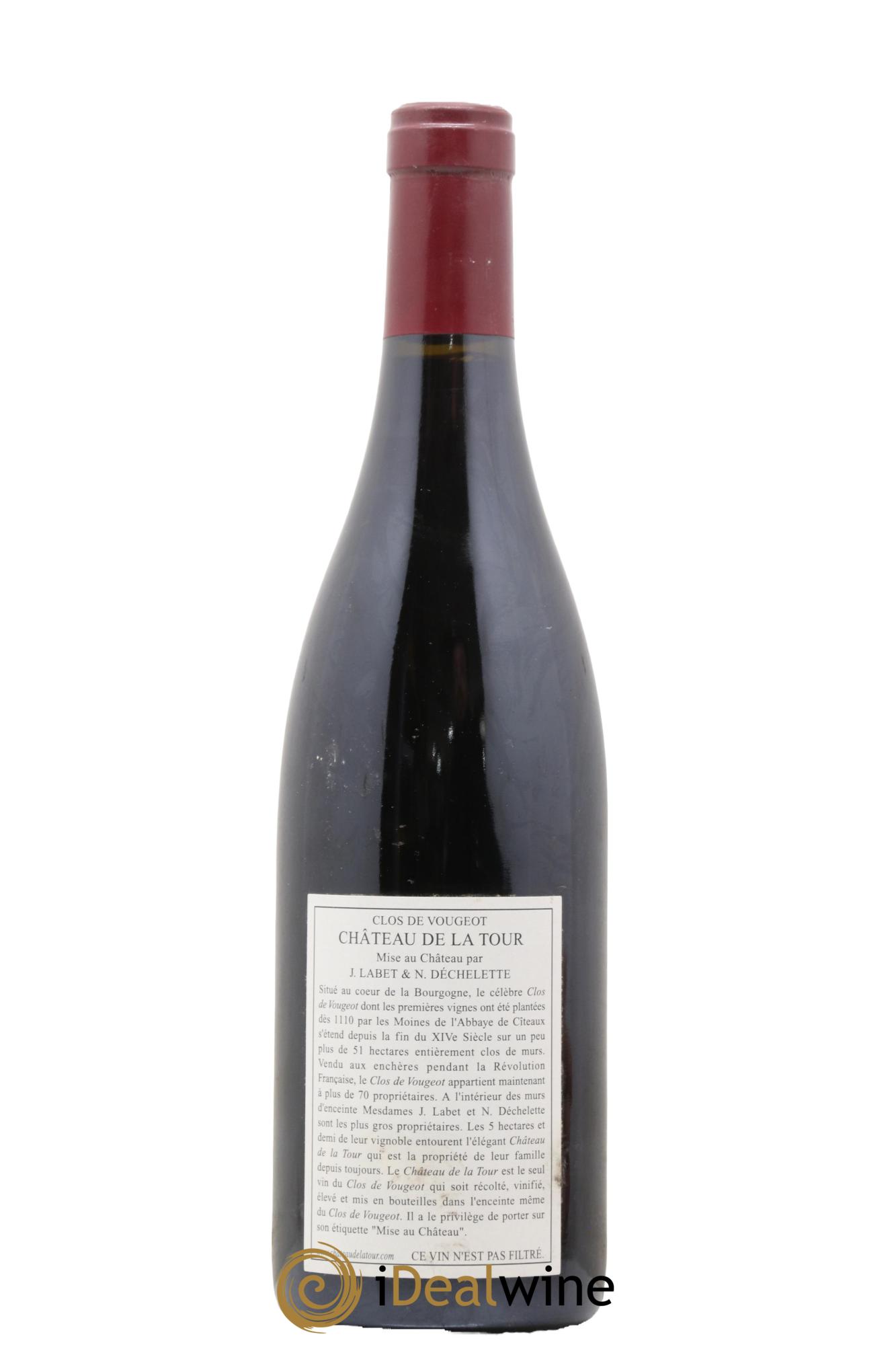Clos de Vougeot Grand Cru Vieilles Vignes Château de La Tour 2005 - Lot de 1 bouteille - 1